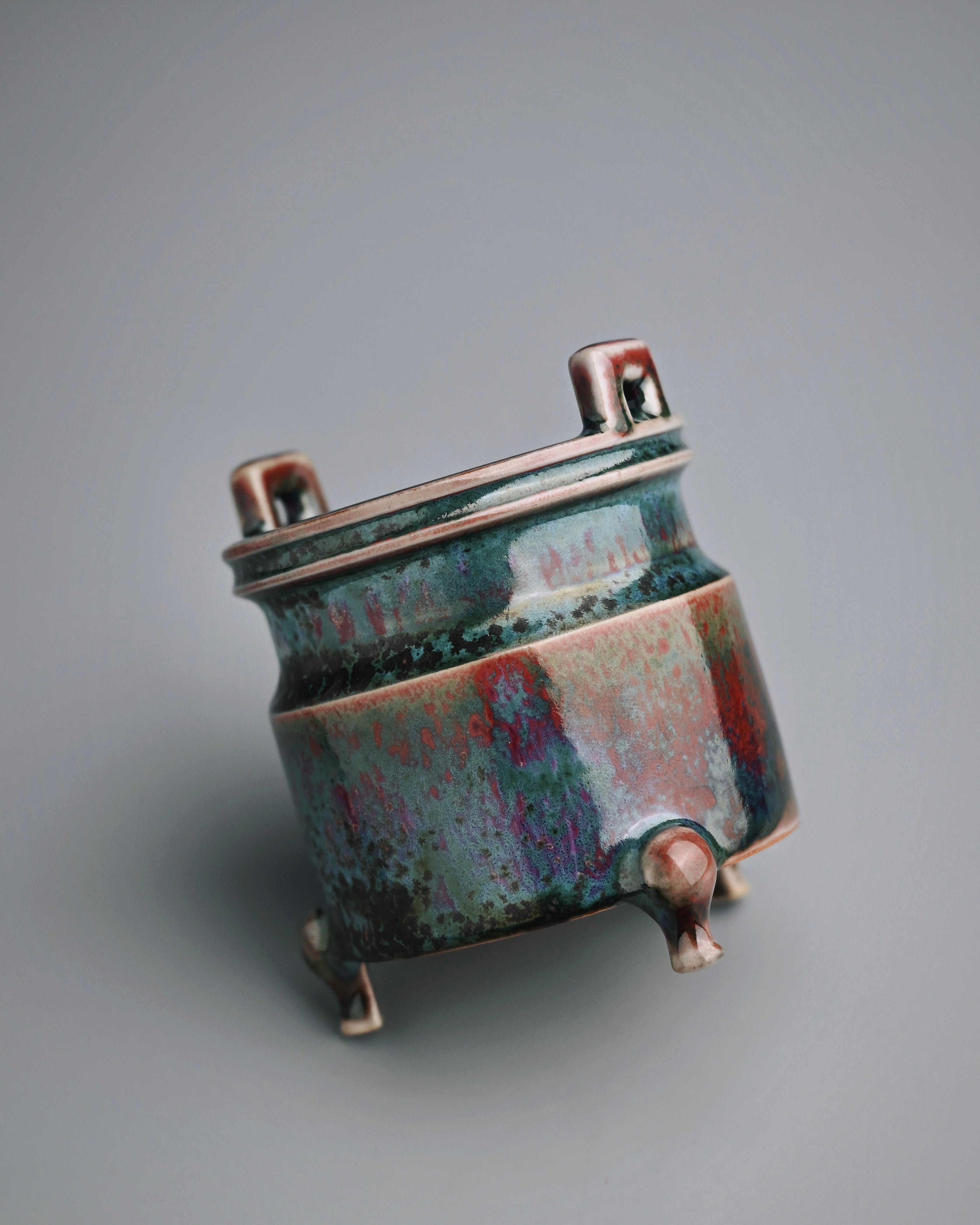 junyao glaze transformed incense burner – Jun Ware Tri-Pod Incense Burner by Kungfuyang