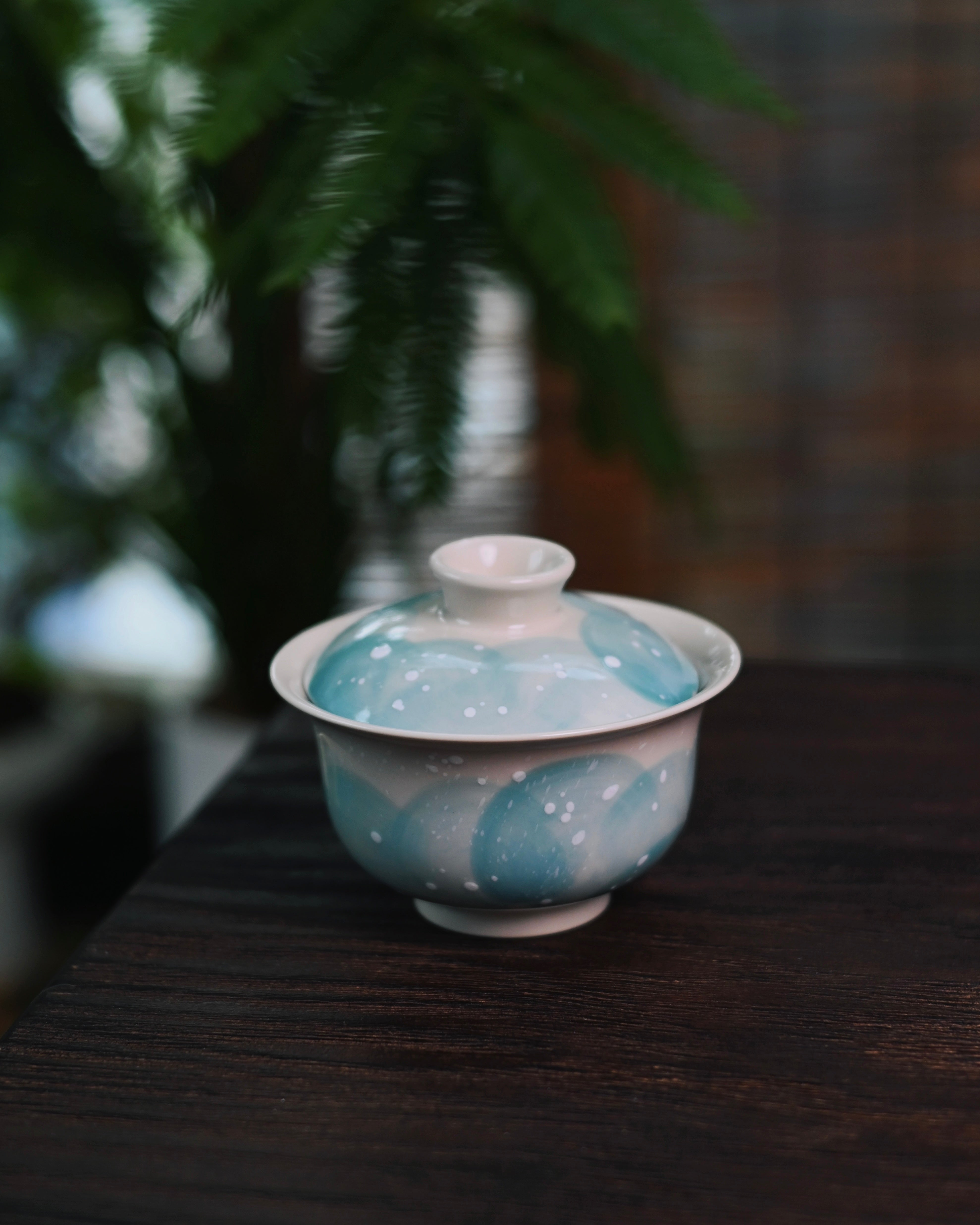 kaolin clay creamy base – Unique Piece Jingdezhen Handmade Underglaze “Snow Plain” by Kungfuyang