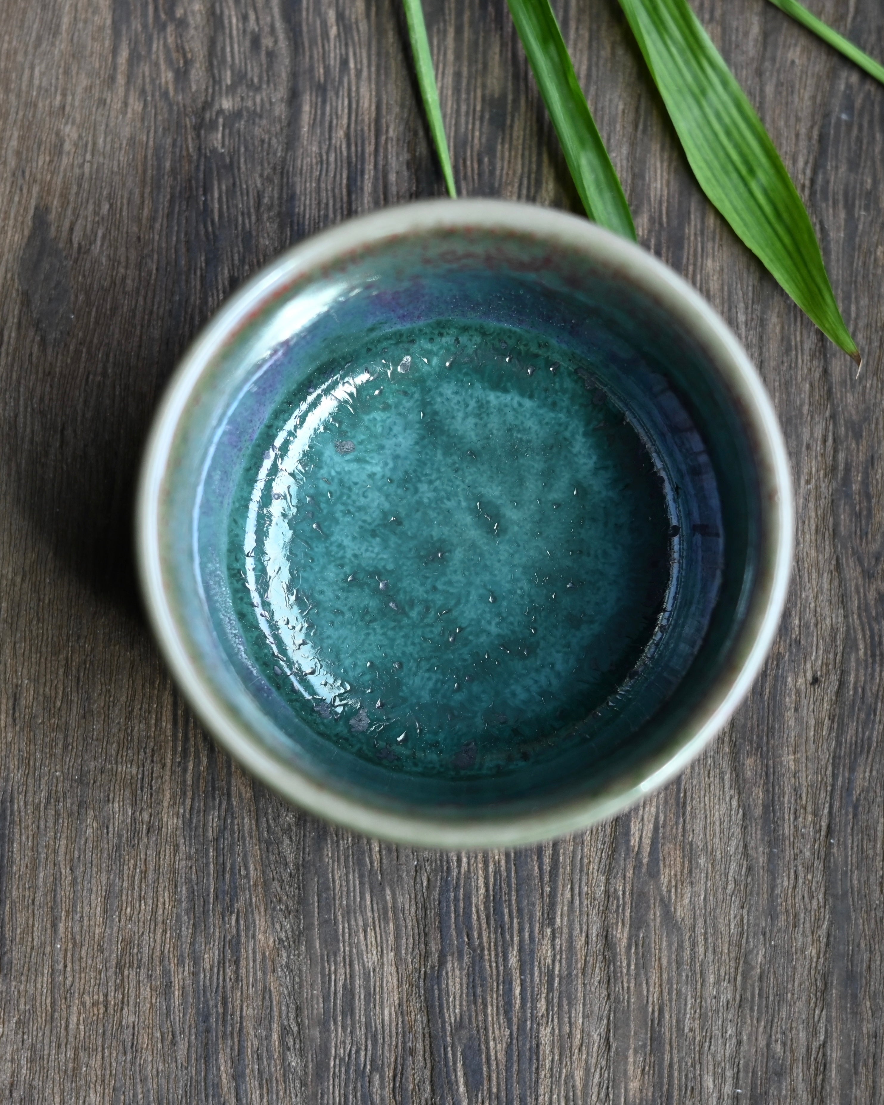 kiln transformed porcelain teacup – Jun Kiln "Bamboo Rhythm" Teacup by Kungfuyang