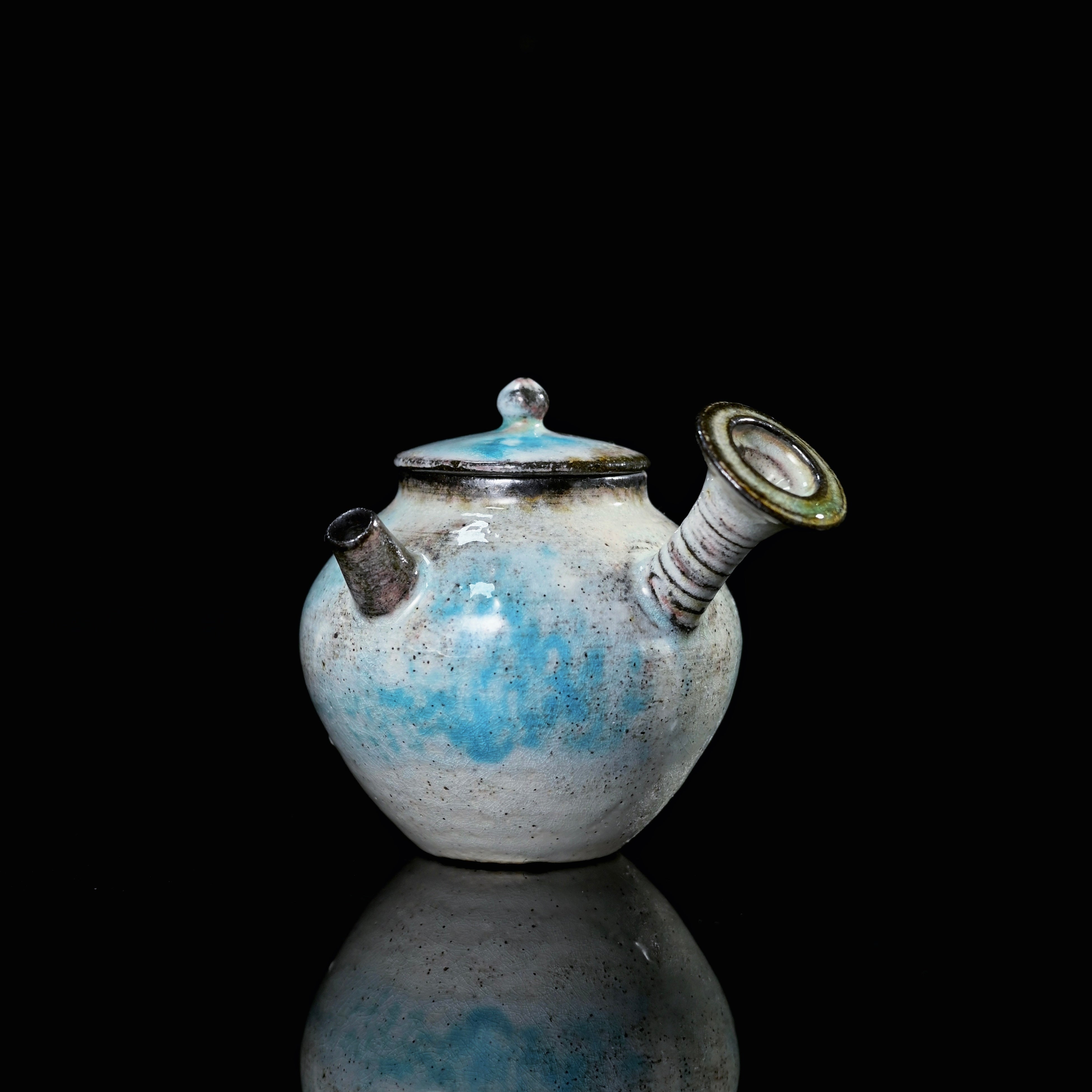 kohiki soda fired side handle teapot – Unique Piece Wood-Fired Kohiki Side-Handle Teapot 120ml by Kungfuyang