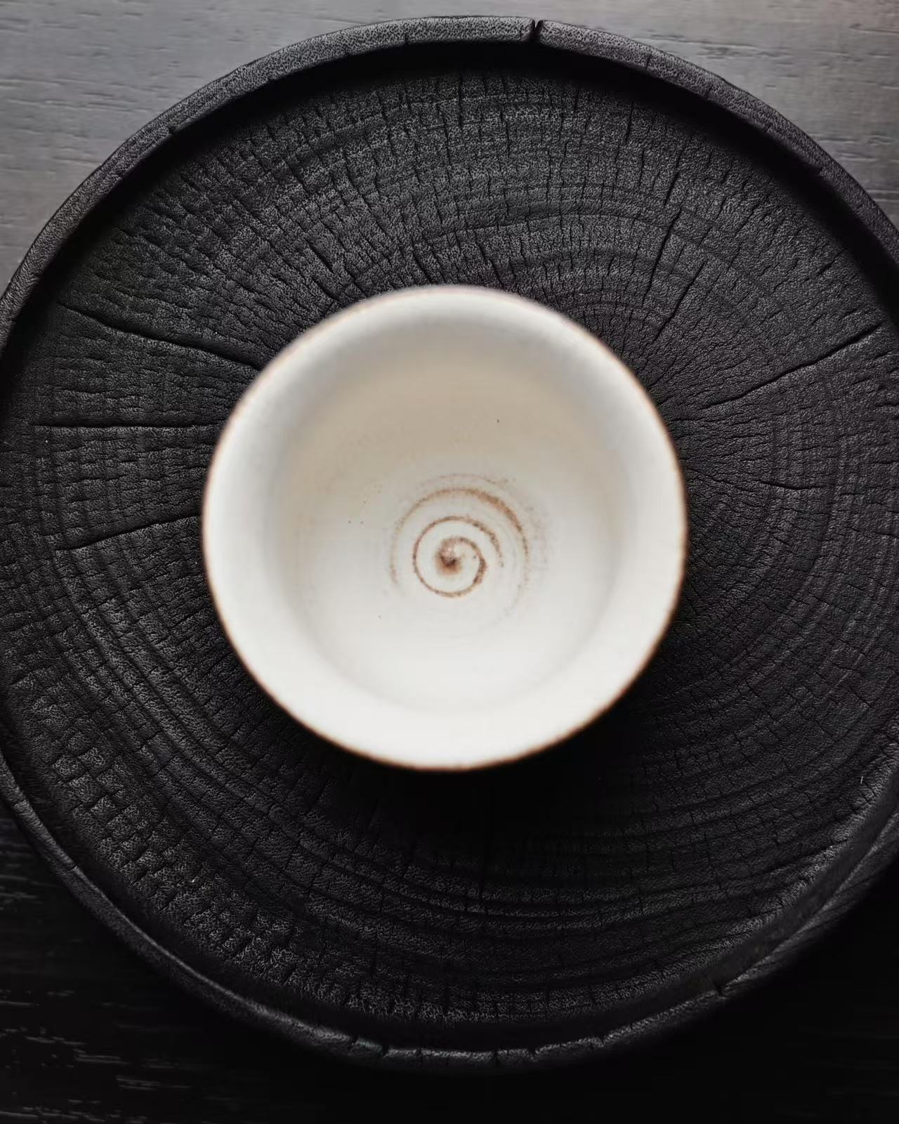 kohiki teacup with hand painted pheonix – Jingdezhen Phoenix Rising Hand-Painted Clay Press-Hand Teacup by Kungfuyang