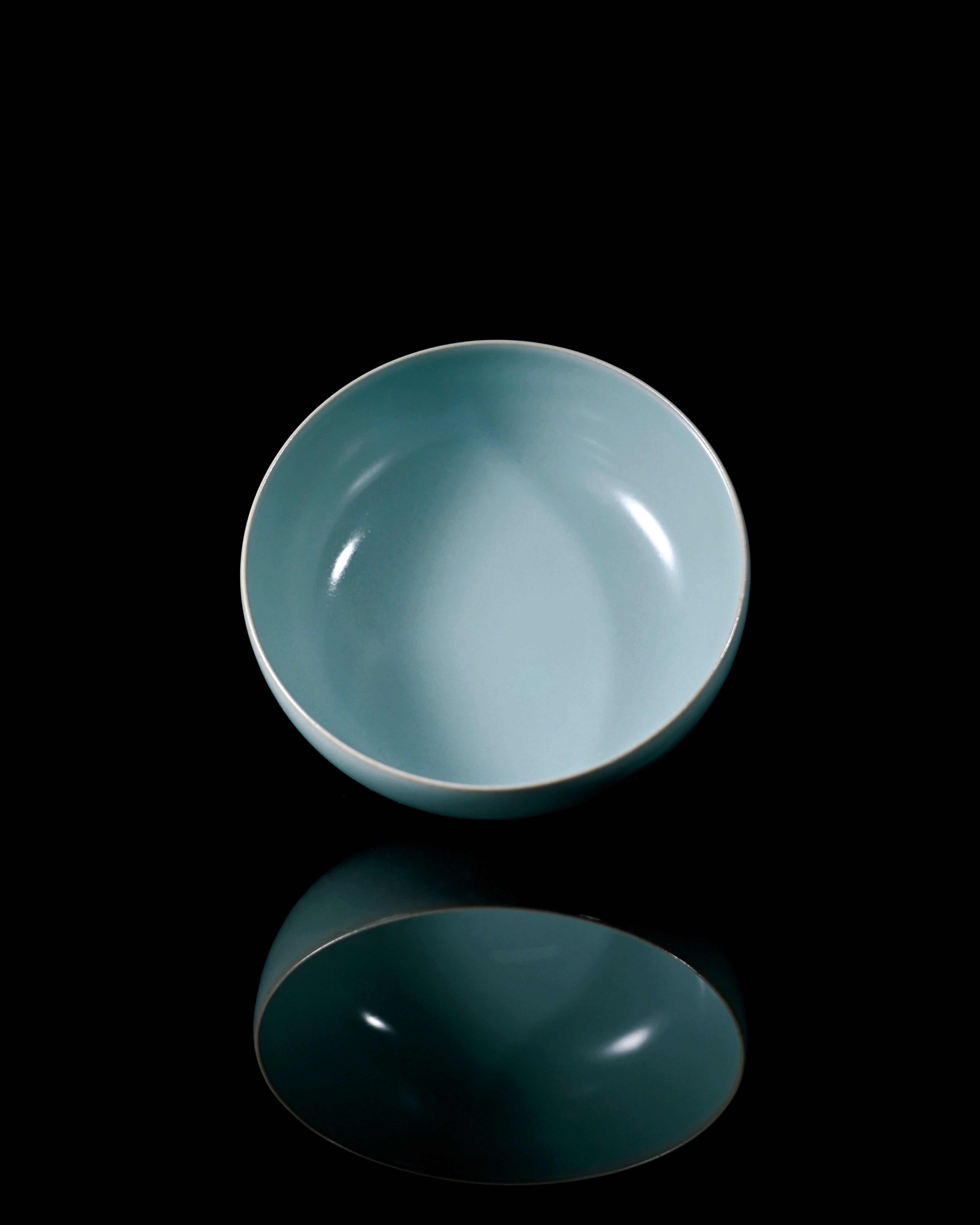 large ru ware tea bowl 170ml – Ru Porcelain Sky-Blue Glaze Large Tea Bowl by Kungfuyang