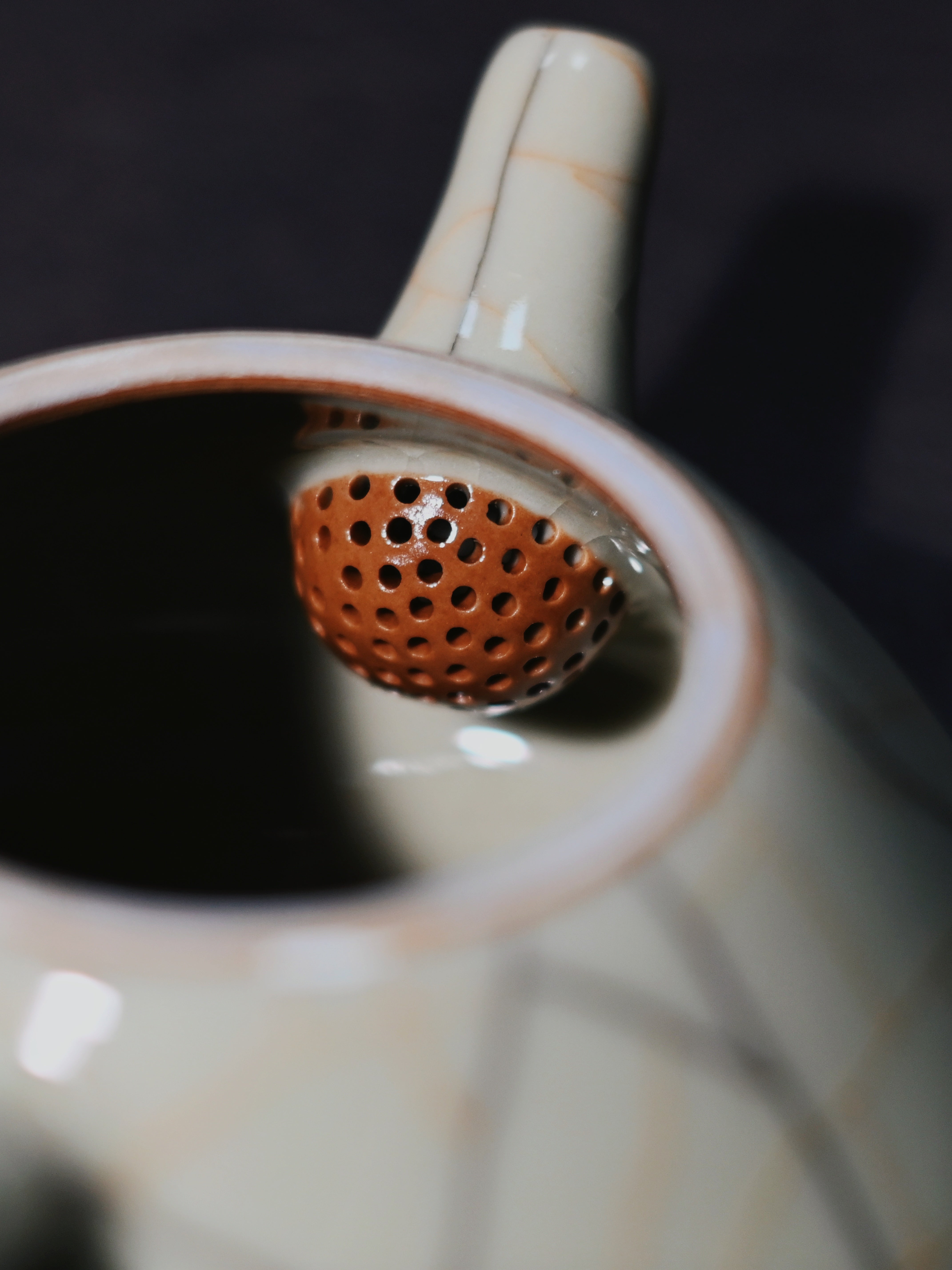 longquan celadon ge kiln crackle glaze – Longquan Celadon Ge-Kiln Shipiao （石瓢）Teapot by Kungfuyang