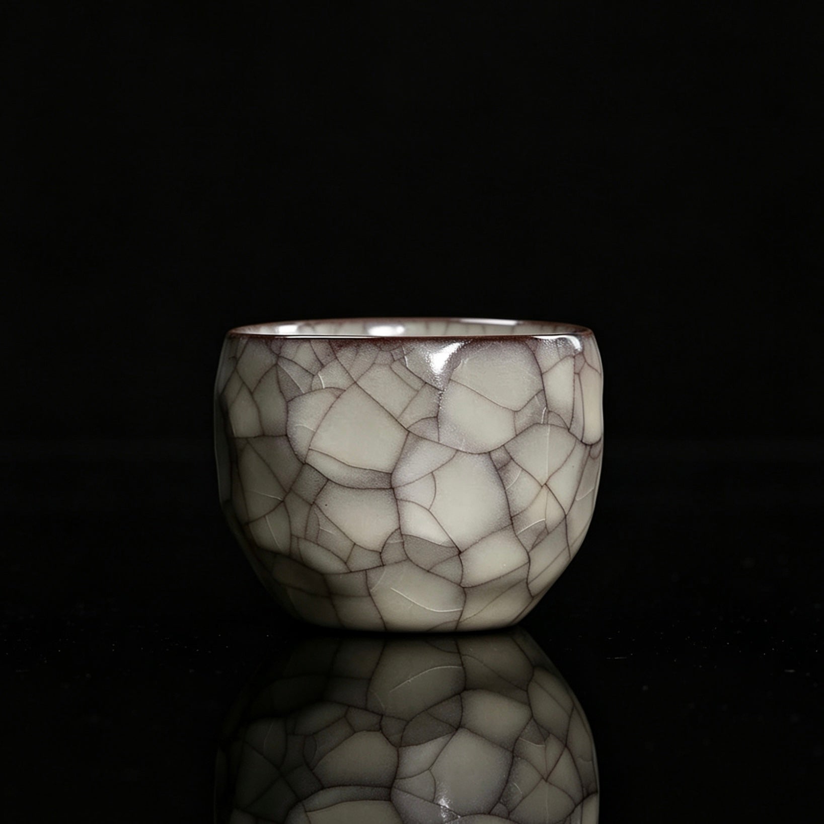 longquan celadon ge kiln faceted cup – Longquan Celadon Ge Kiln Faceted Master Cup 110ml by Kungfuyang