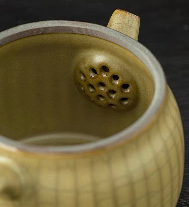 longquan celadon han style teapot – 12-Piece Full Set Longquan Celadon Ge-Kiln Tea Set by Kungfuyang
