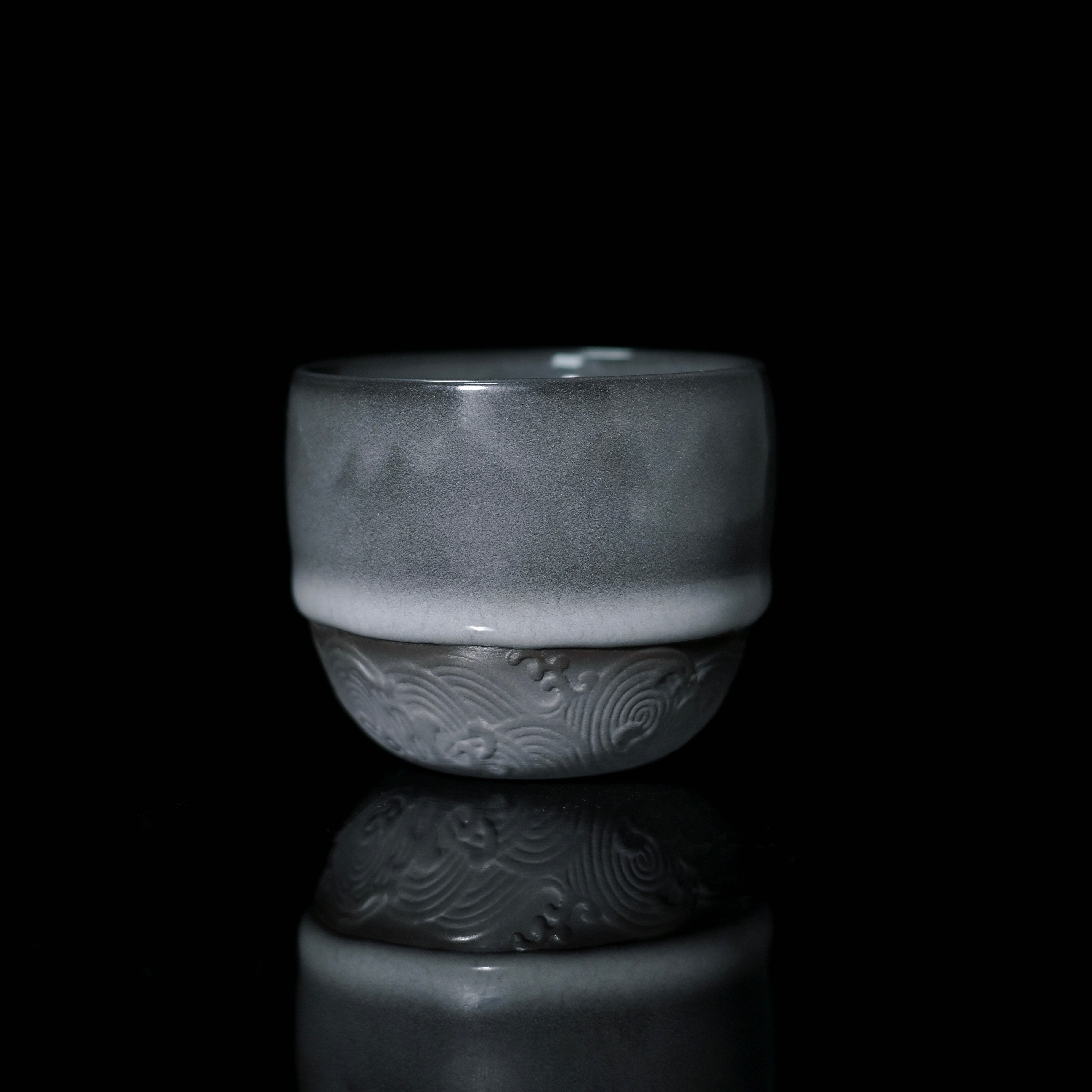 longquan celadon iron clay cup – Longquan Celadon Iron Clay Dark Green Teacup 90ml by Kungfuyang