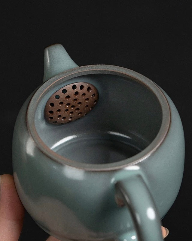 longquan celadon teapot wide mouth – Longquan Celadon Han Style (Hanwa)Teapot 280ml by Kungfuyang