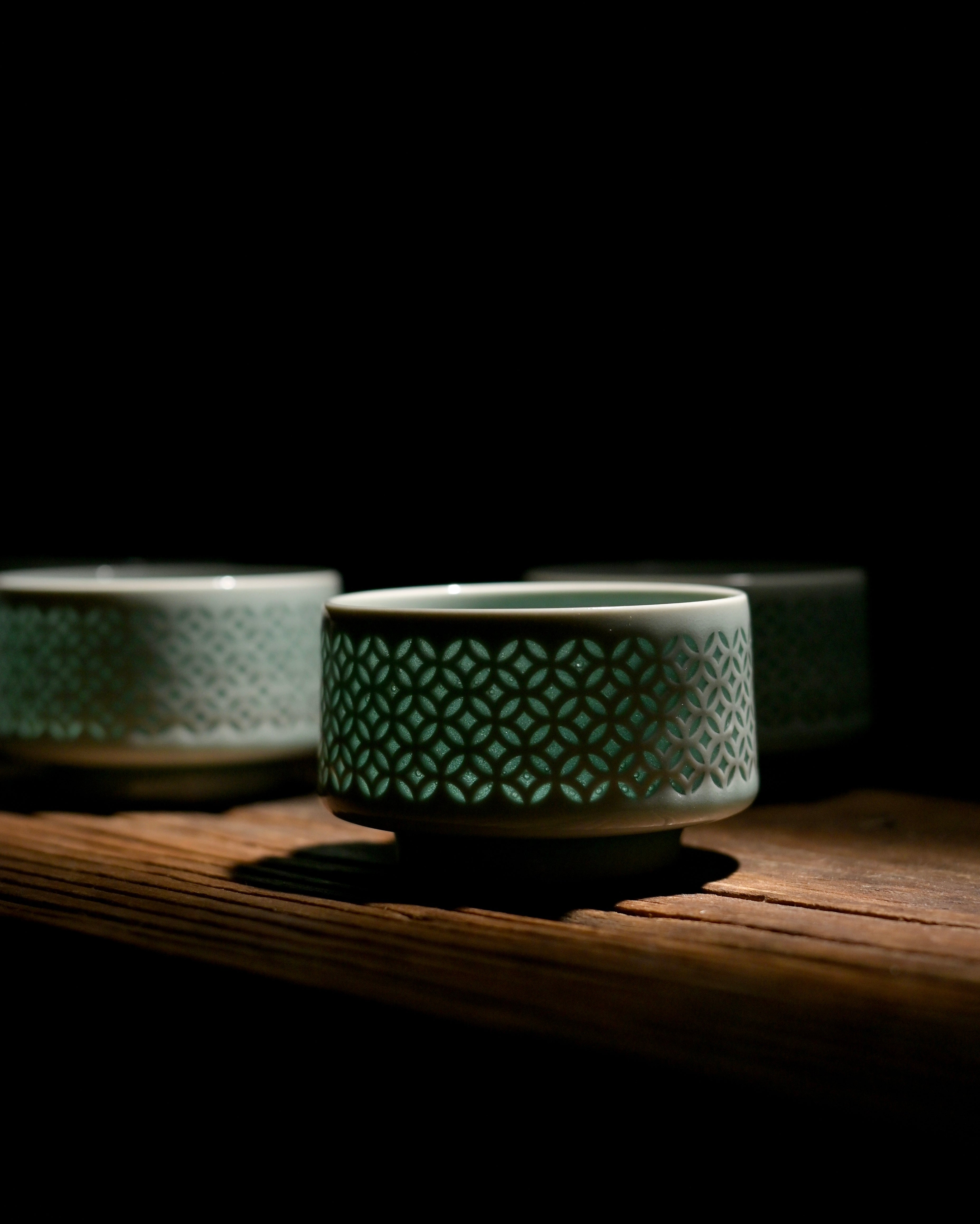 luxury craft gift longquan linglong teacup – Longquan Celadon Linglong Teacup 70ml by Kungfuyang