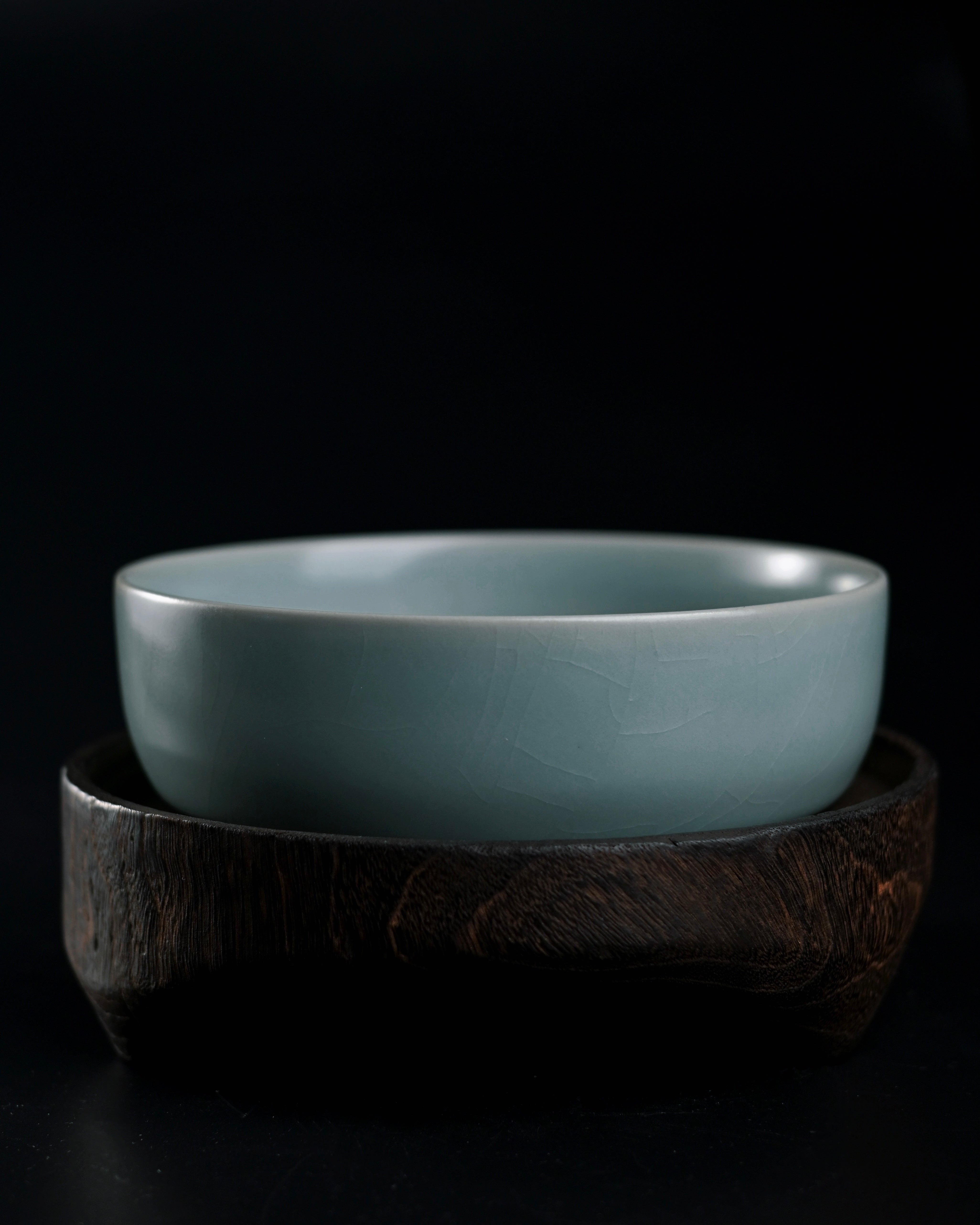 minimalist ru ware bowl replica – Ru Ware Sky-Blue Glaze Round Brush Washer by Kungfuyang