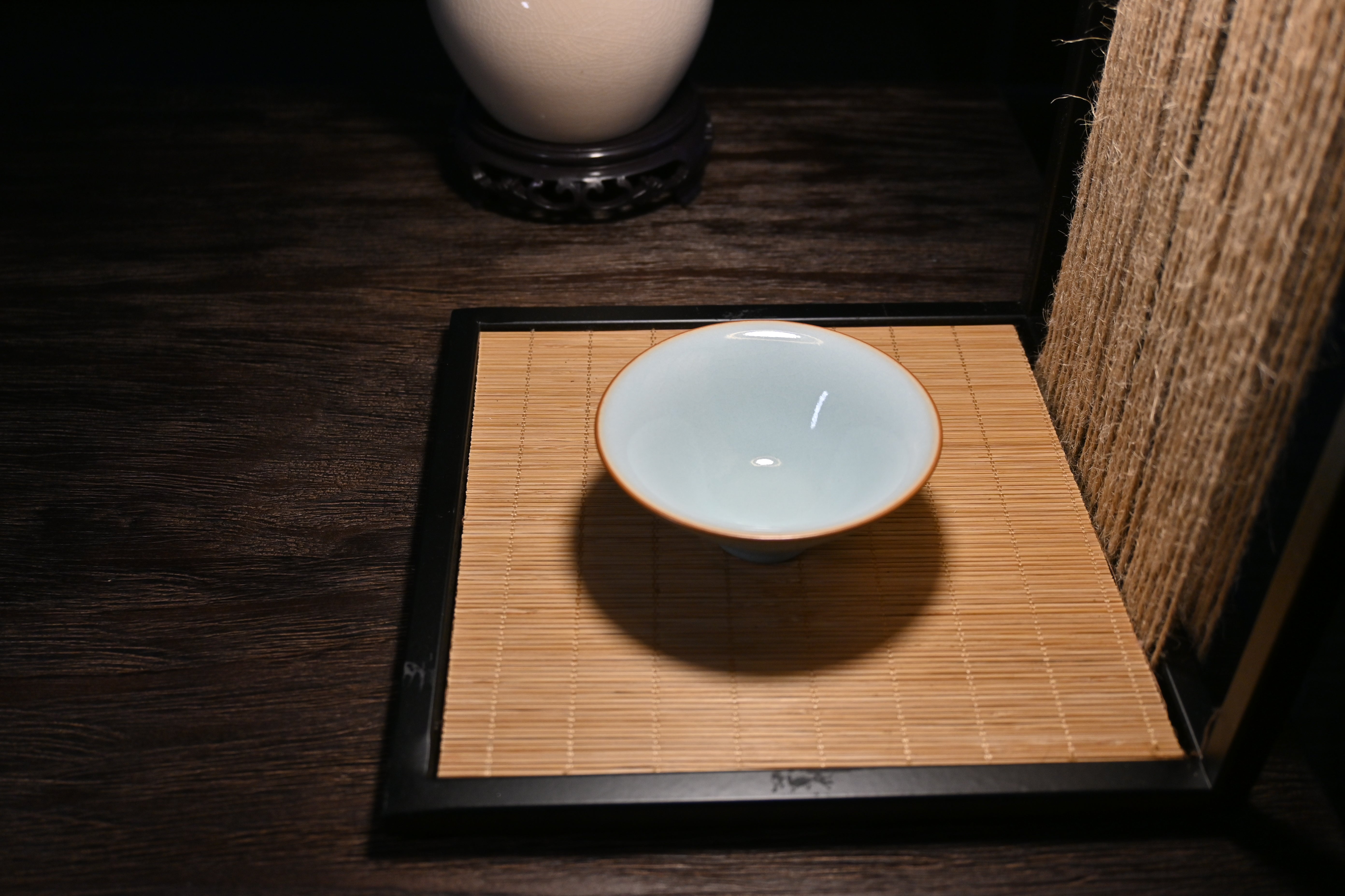 original ru ware for sale – Handcrafted Ru Kiln High-end Teacup Sky-blue by Kungfuyang