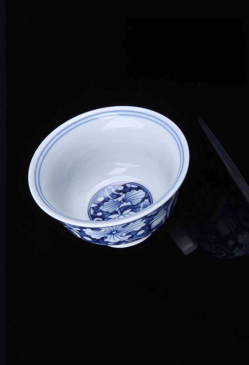 pFlhHwkX m e2a89b9f5afb25be04d533a9ab9e4dd – Blue and White Porcelain Host's Teacup with Lotus Pond and by Kungfuyang