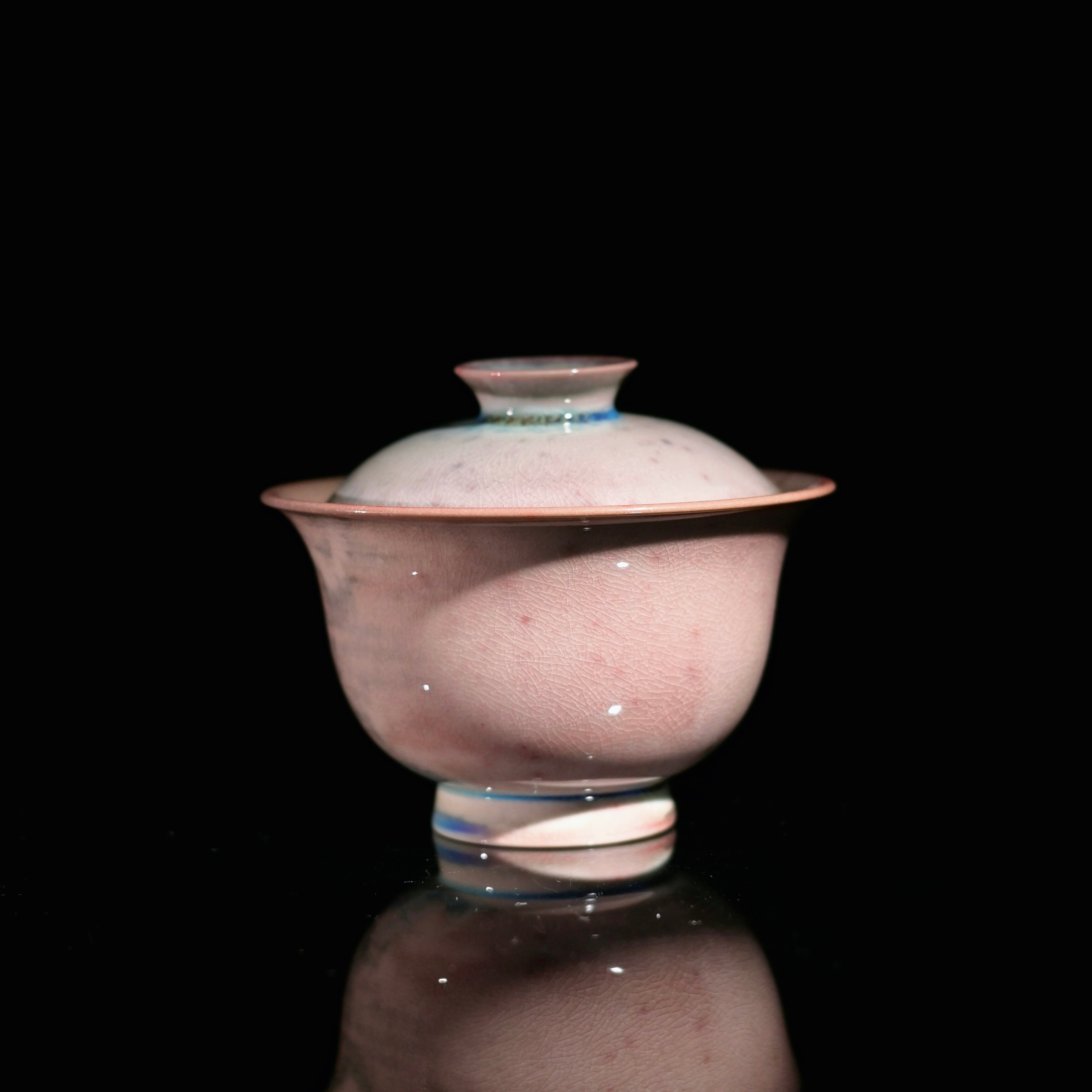 pink soda firing gaiwan wabi sabi tea ware – Unique Piece Handmade Soda-Firing Blush Glaze Gaiwan 100ml by Kungfuyang