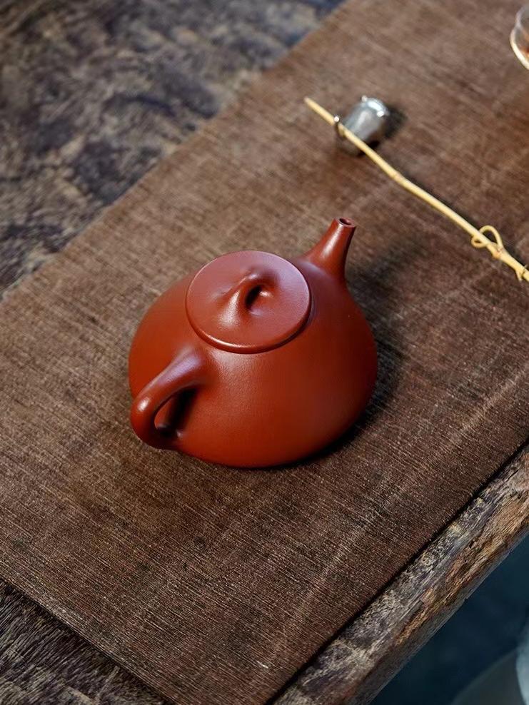 purple clay zhuni shipiao teapot – Yixing Purple Clay Teapot Zhuni Duan Half-Handmade Shipiao by Kungfuyang