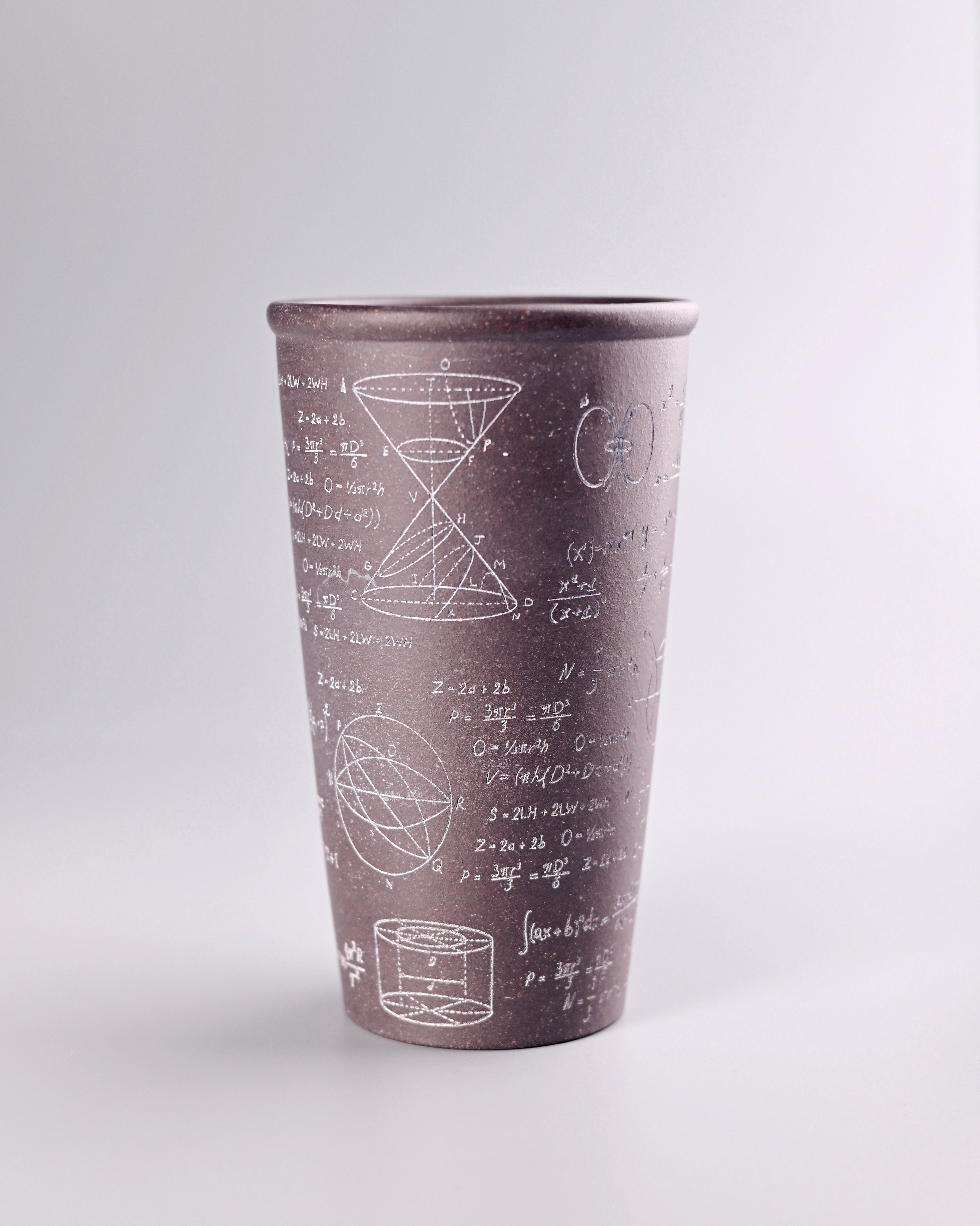 quadratic style ceramic cup – Yixing Zisha "Calculus" Multi-Purpose Large Capacity Cup by Kungfuyang