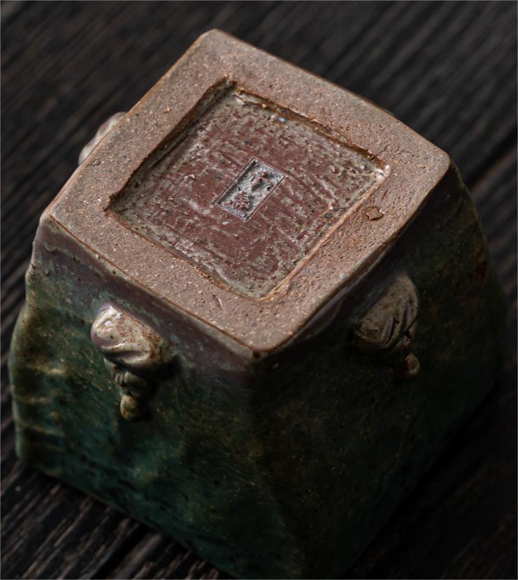 raw clay wabi sabi design ceramic teacup – Handmade Dunhuang Memory Buddha Bronze Glaze Porcelain Teacup by Kungfuyang