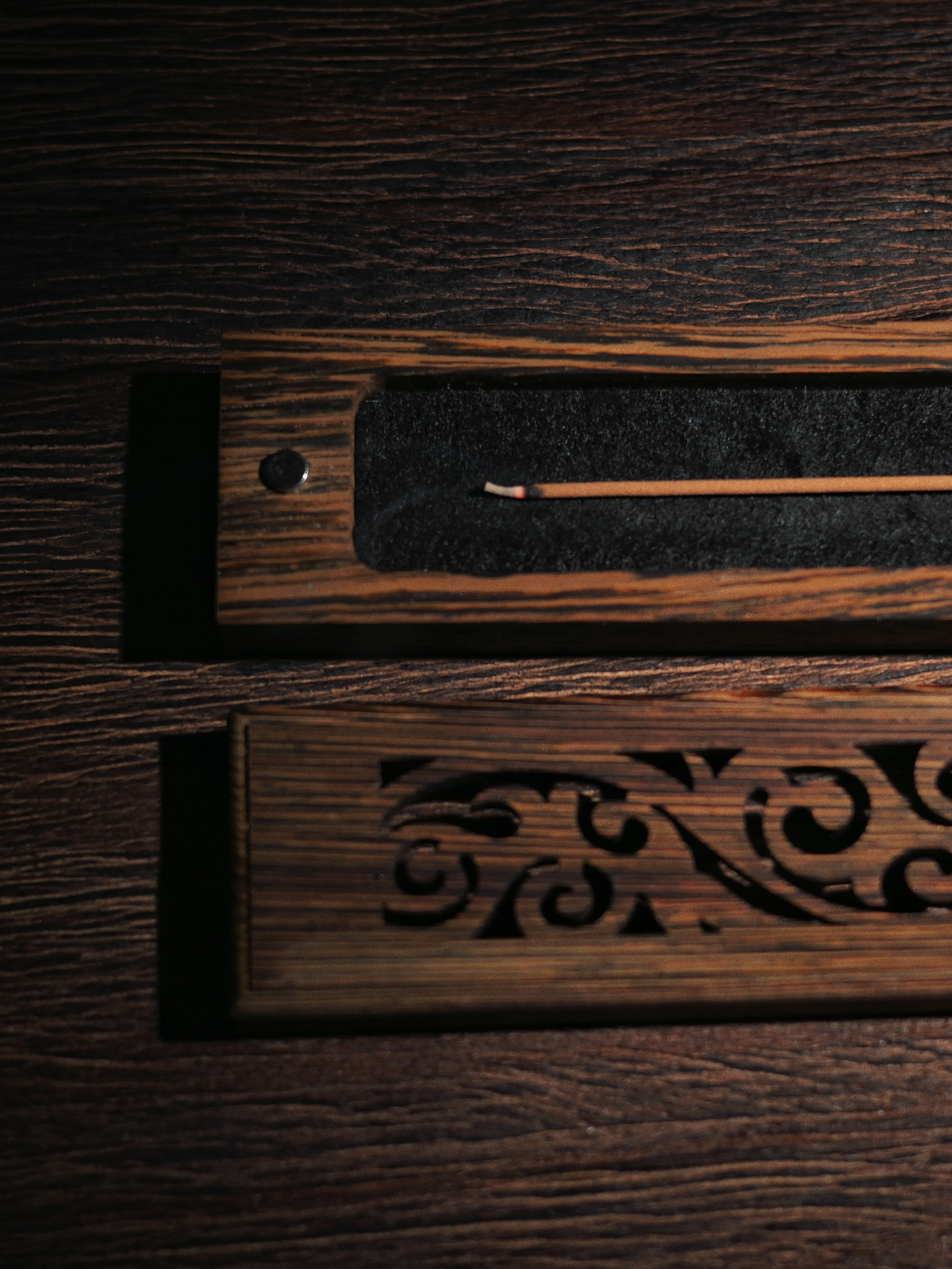 rectangular wooden incense burner – Hollow Carved Wenge Wood Incense Sticks Burner by Kungfuyang