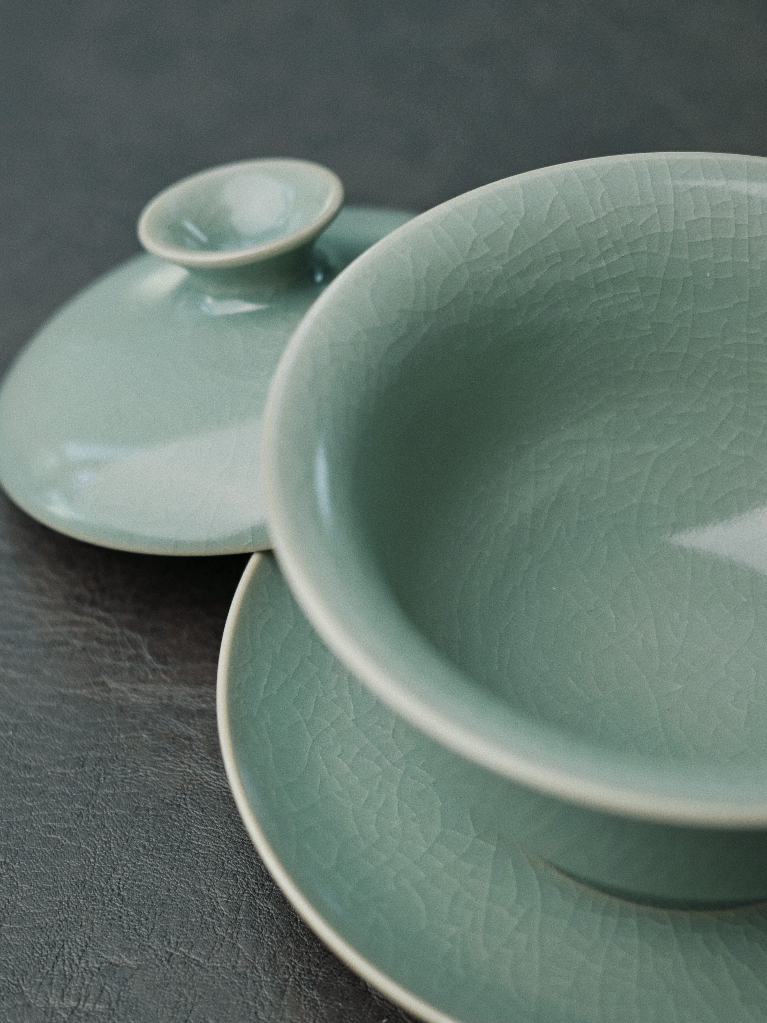 ru ceramic retro glaze crackle pattern tea – Ru Porcelain Gaiwan (Tea Bowl) with Crab-Claw Crackle Patterns by Kungfuyang