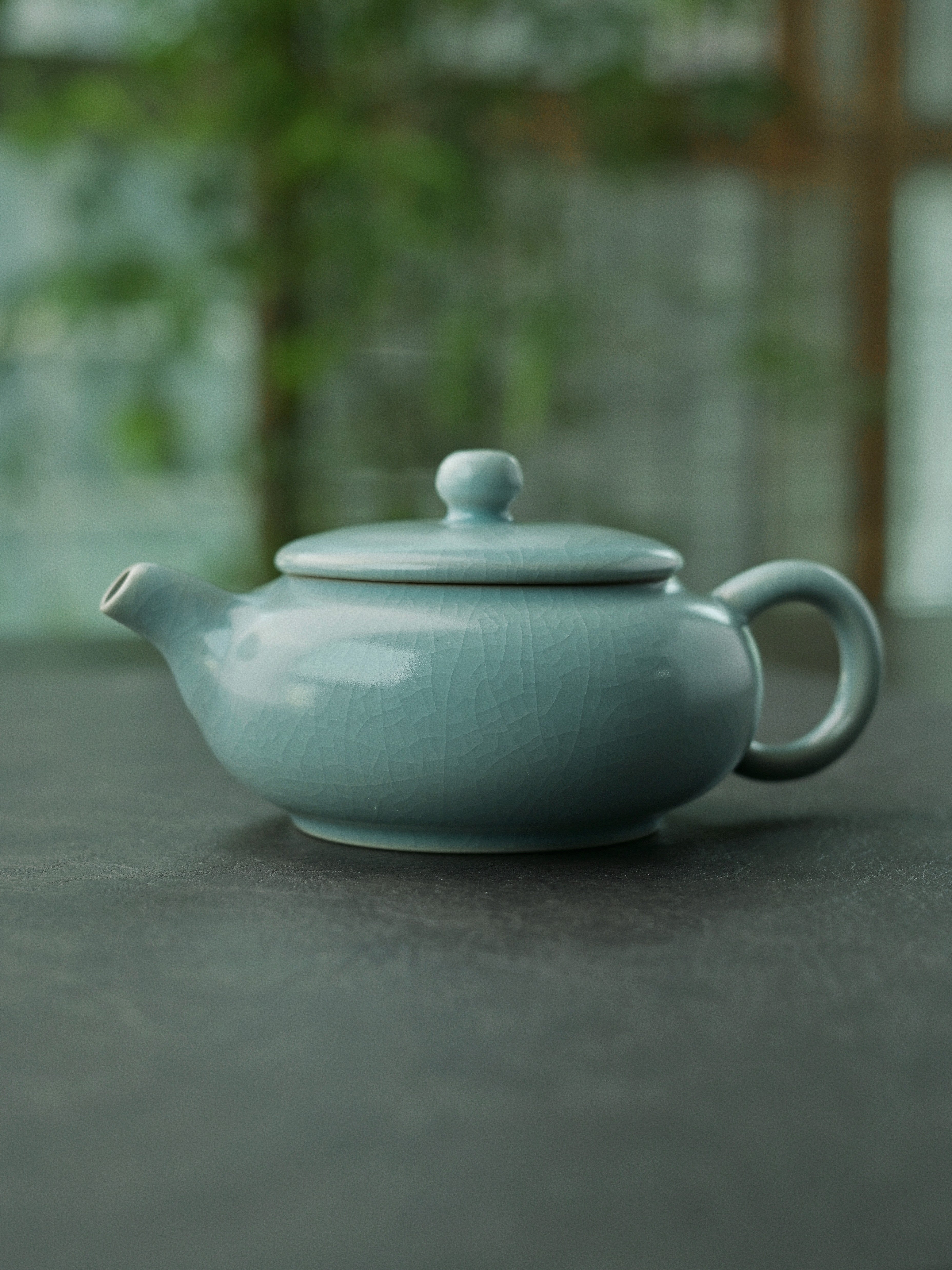 ru kiln archaize teapot – Ru Porcelain Vintage Glaze Archaized Teapot 180ml by Kungfuyang