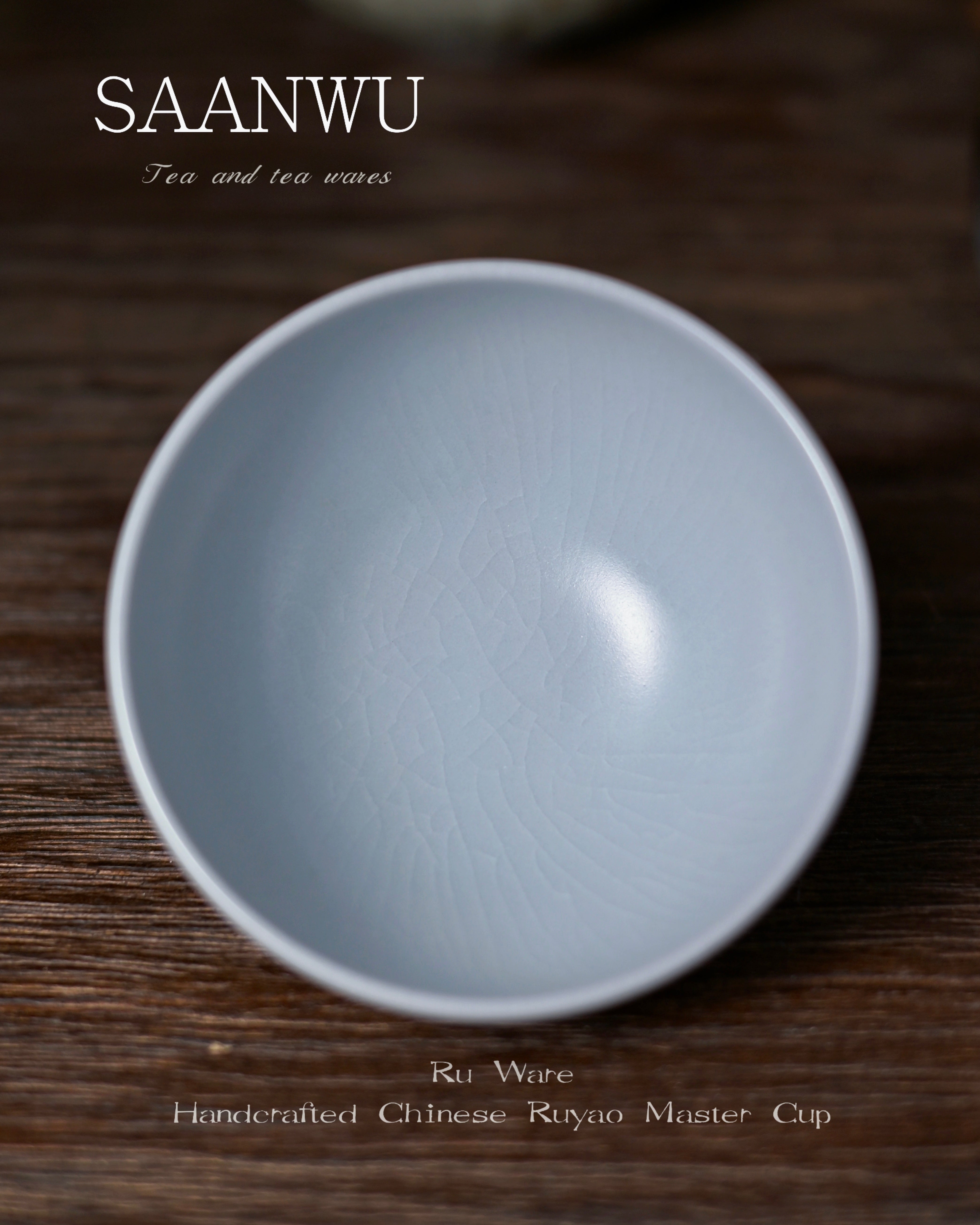 ru kiln classic moon glaze – Ru Ware Moon-White Glaze Master Cup 100ml by Kungfuyang