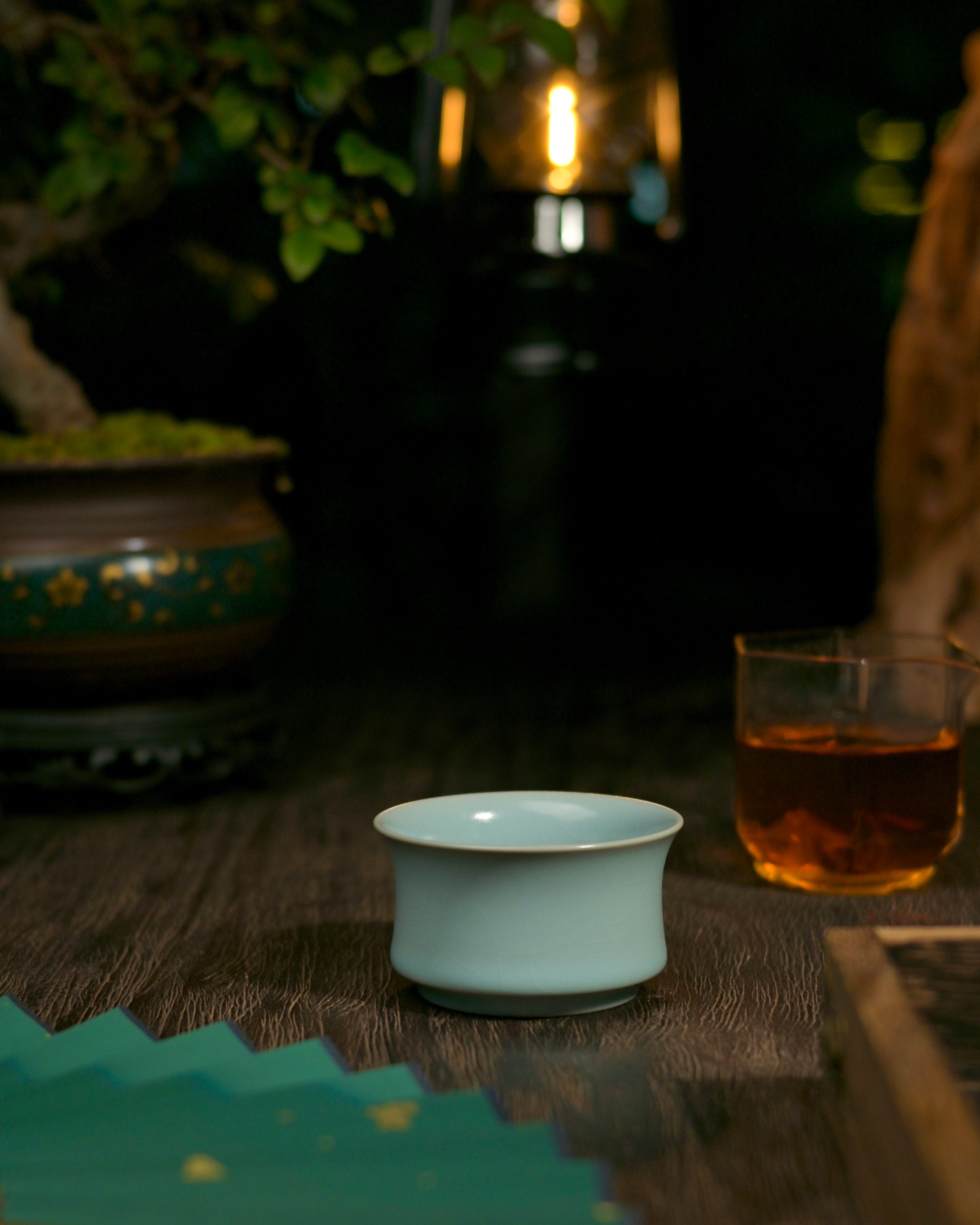 ru kiln porcelain teacup 860331e2 c086 – Ru Porcelain Vintage Glaze "Horse Shoe" Teacup by Kungfuyang