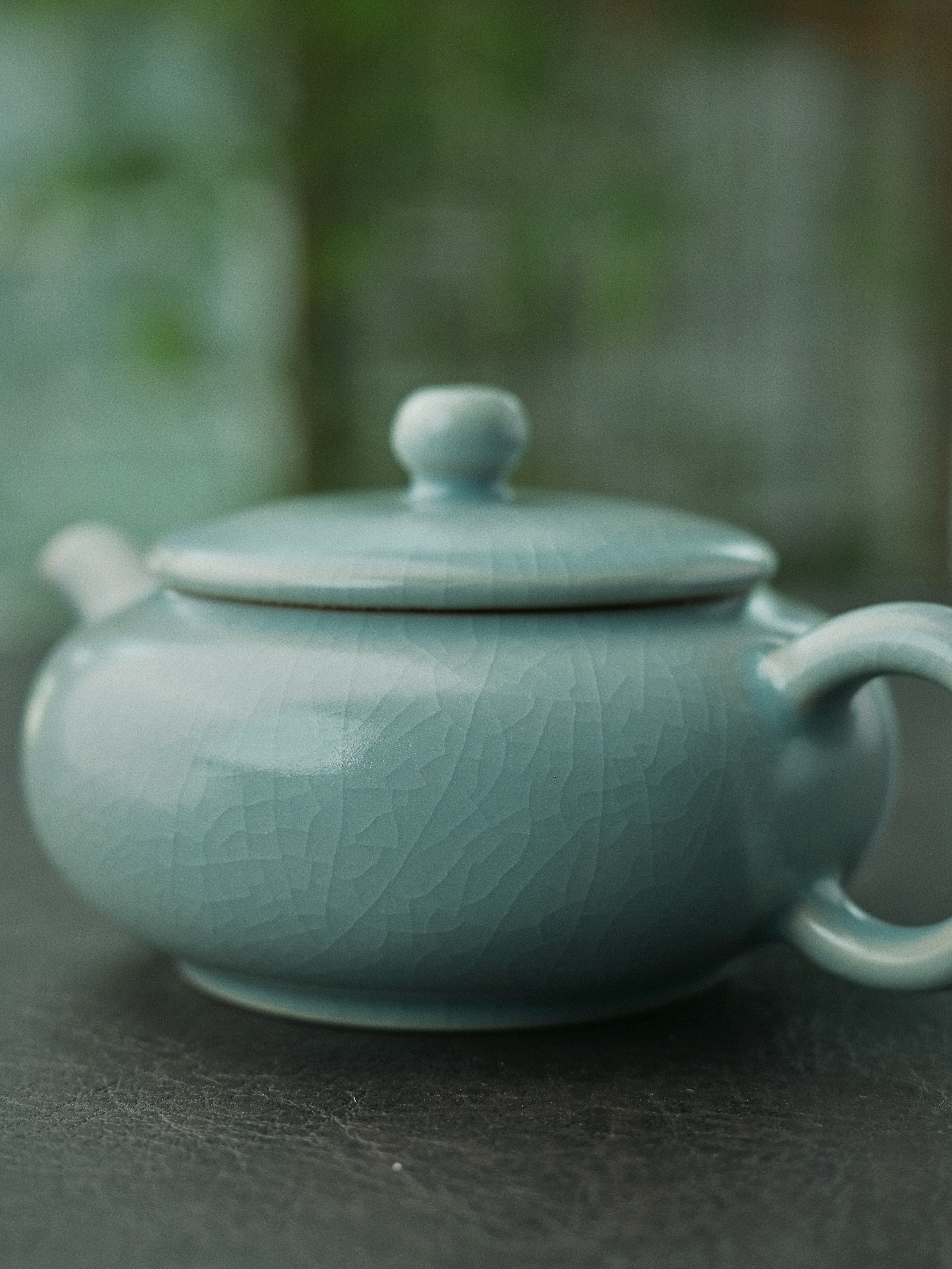 ru porcelain archaized glazed crackle – Ru Porcelain Vintage Glaze Archaized Teapot 180ml by Kungfuyang