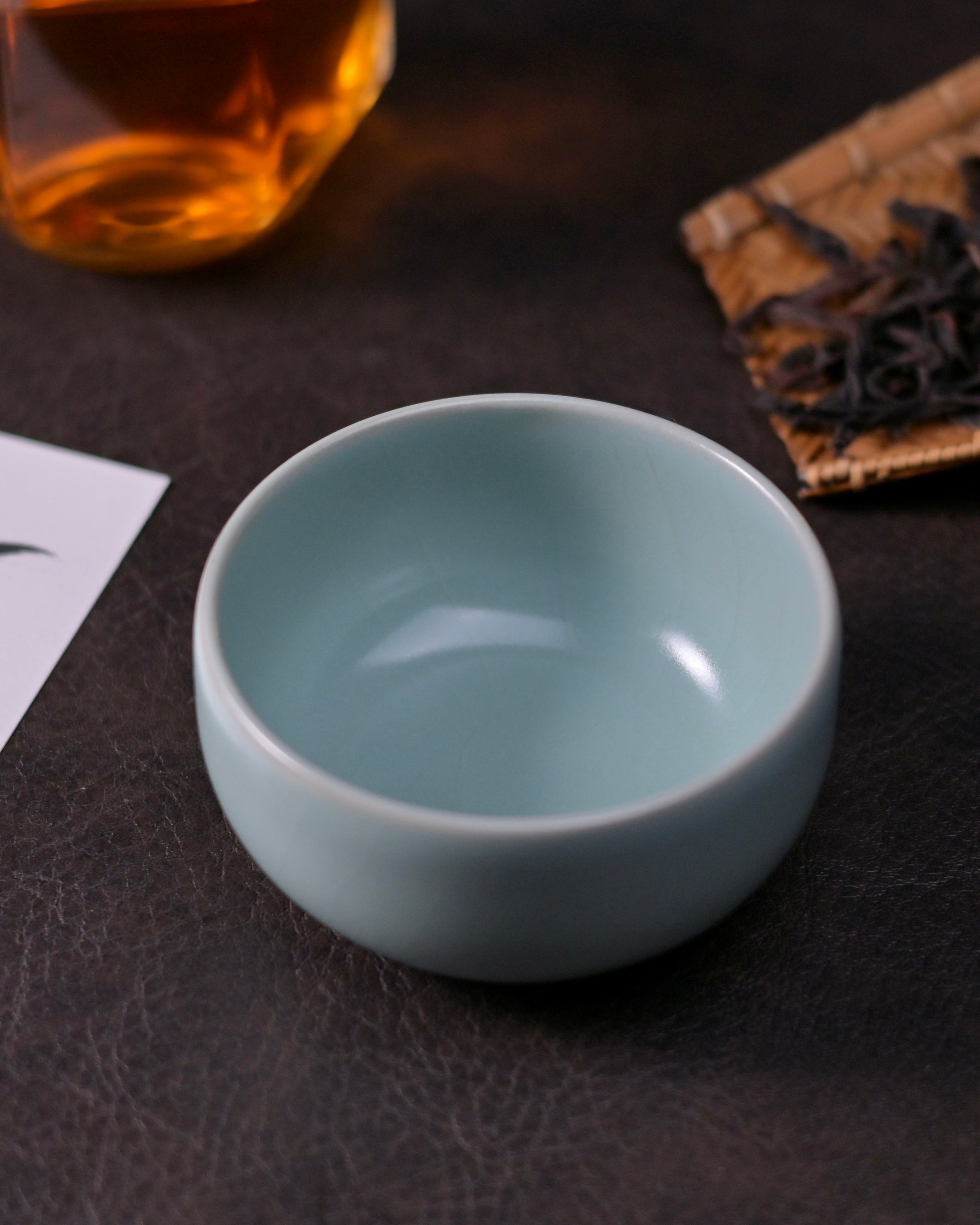ru porcelain celadon glaze crackles teacup – Ru Porcelain Zen Teacup by Kungfuyang