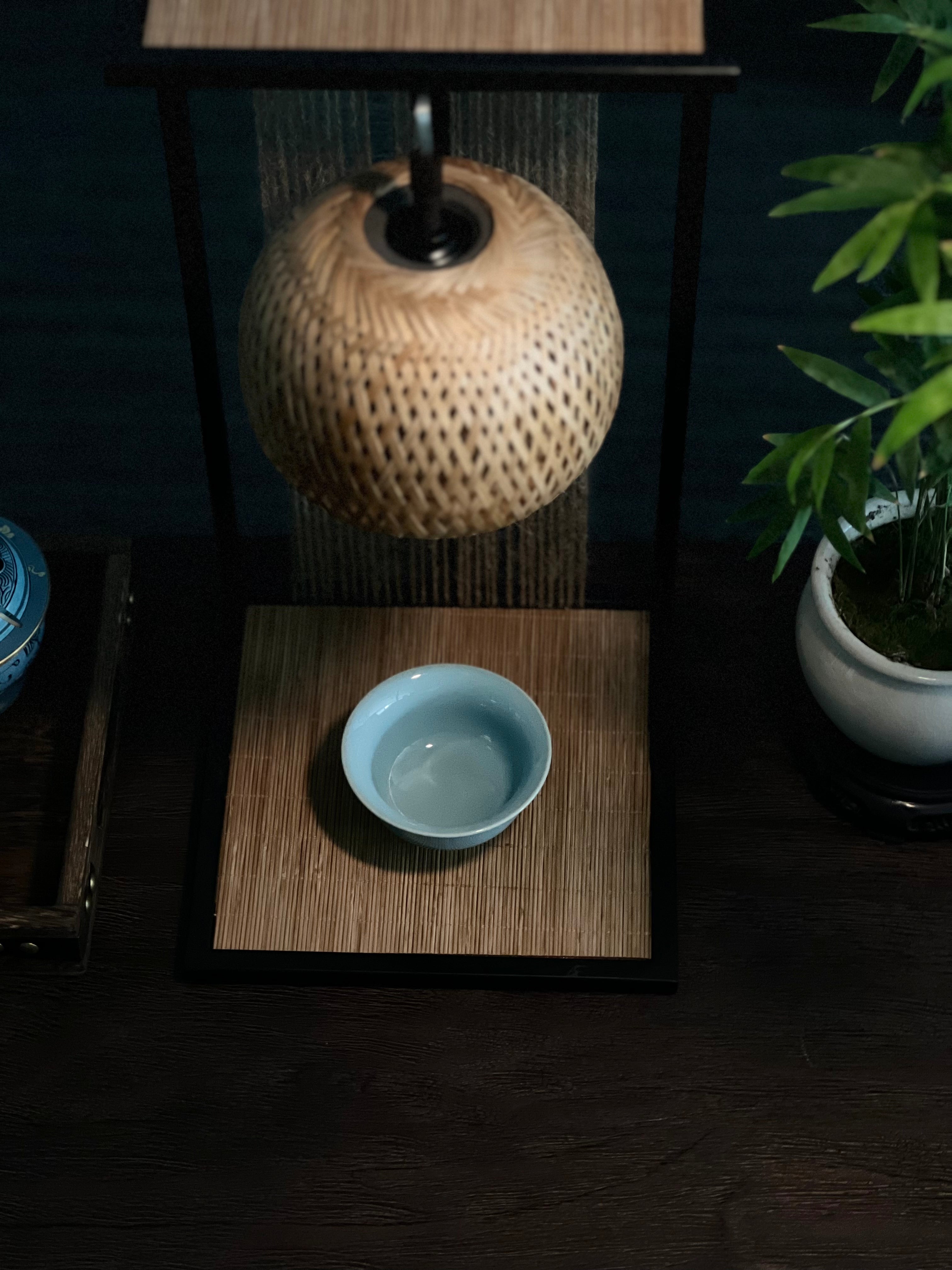 ru porcelain teacup for sale – Handcrafted Ru Kiln High-end Teacup Sky-blue by Kungfuyang