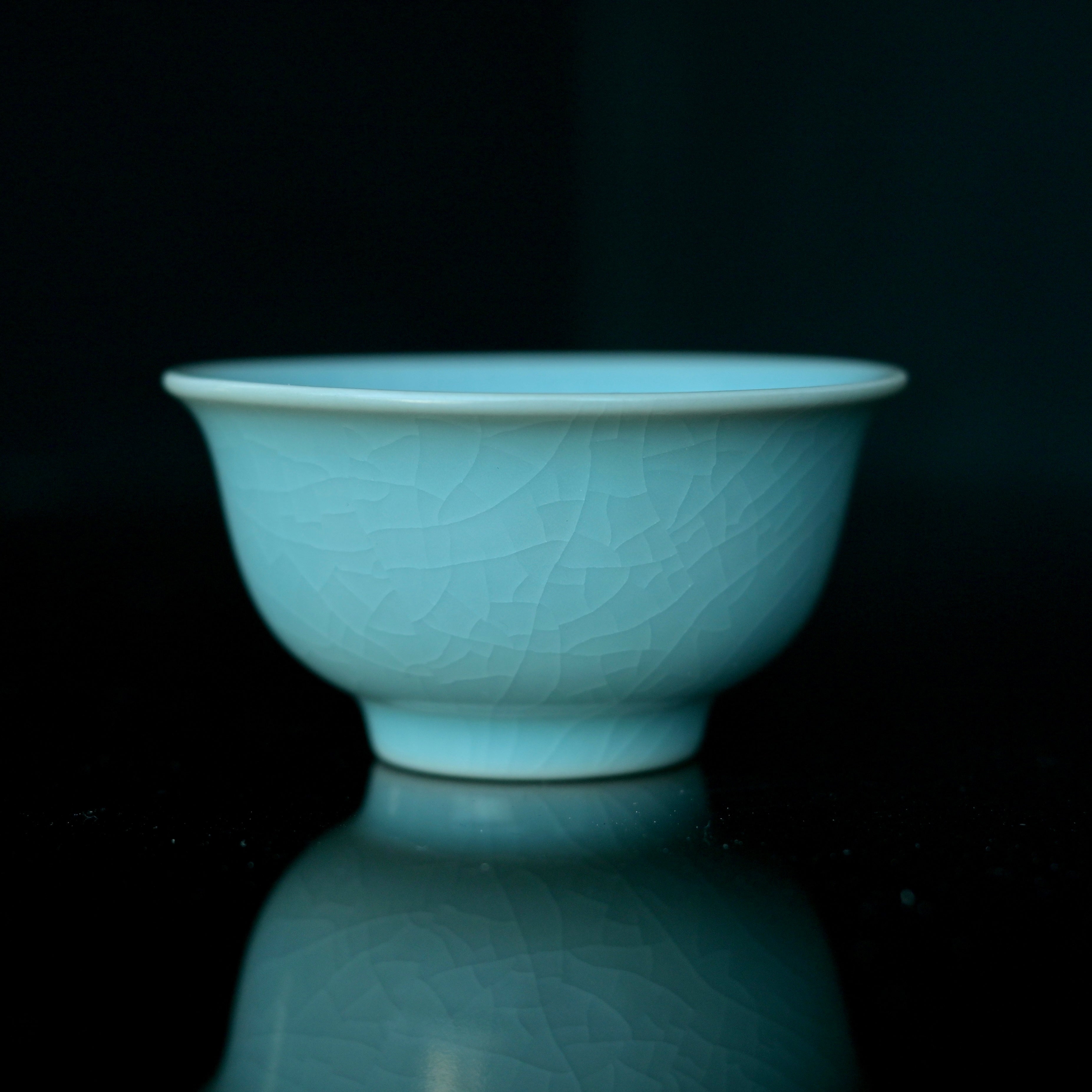 ru porcelain vintage glaze press hand – Ru Porcelain Vintage Glaze Fine Crackles Press Hand Cup by Kungfuyang