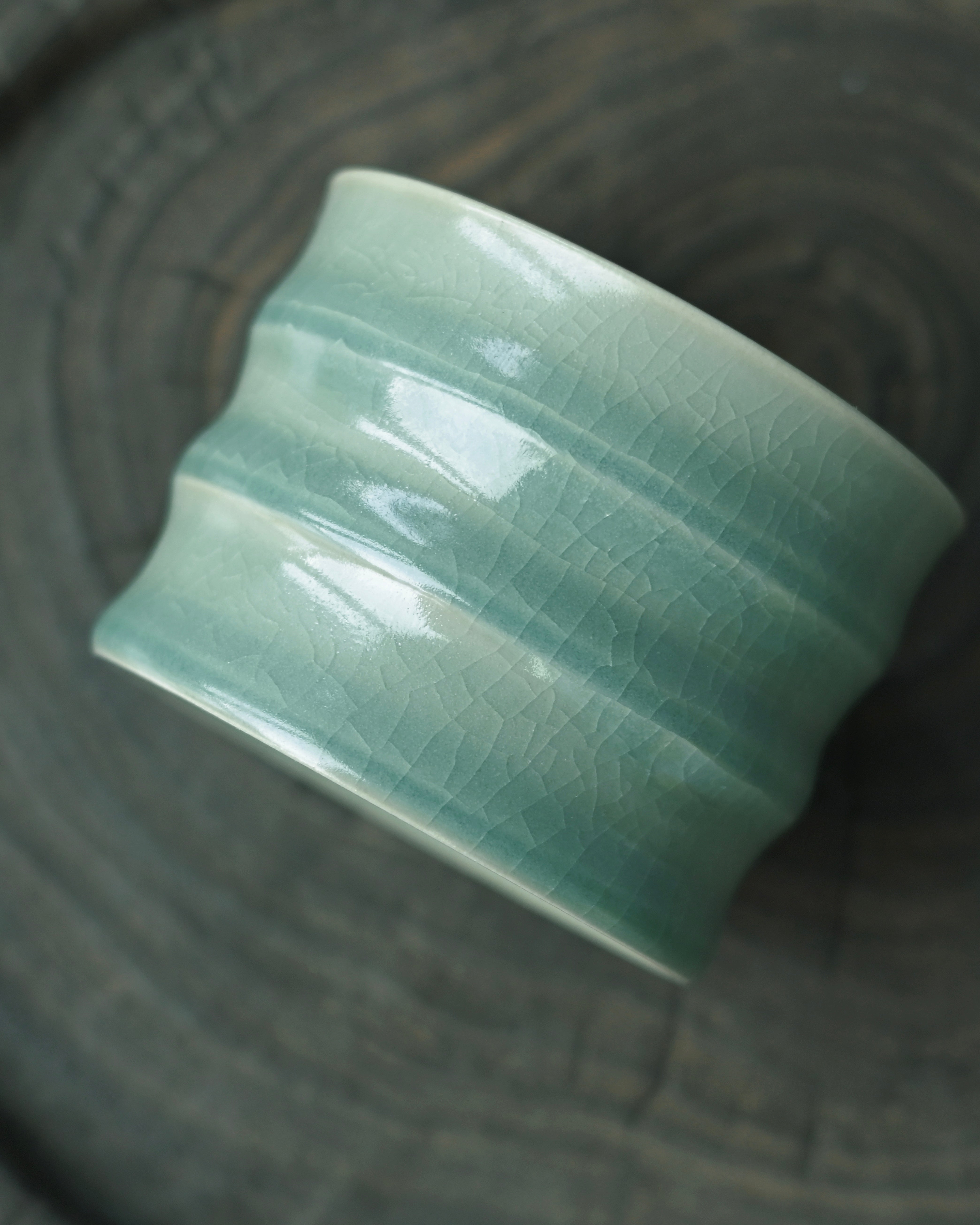 ru ware crab claw crackle tea cup – Master Cup 150ml Ru Porcelain Bamboo-Joint Teacup – Sky Blue by Kungfuyang