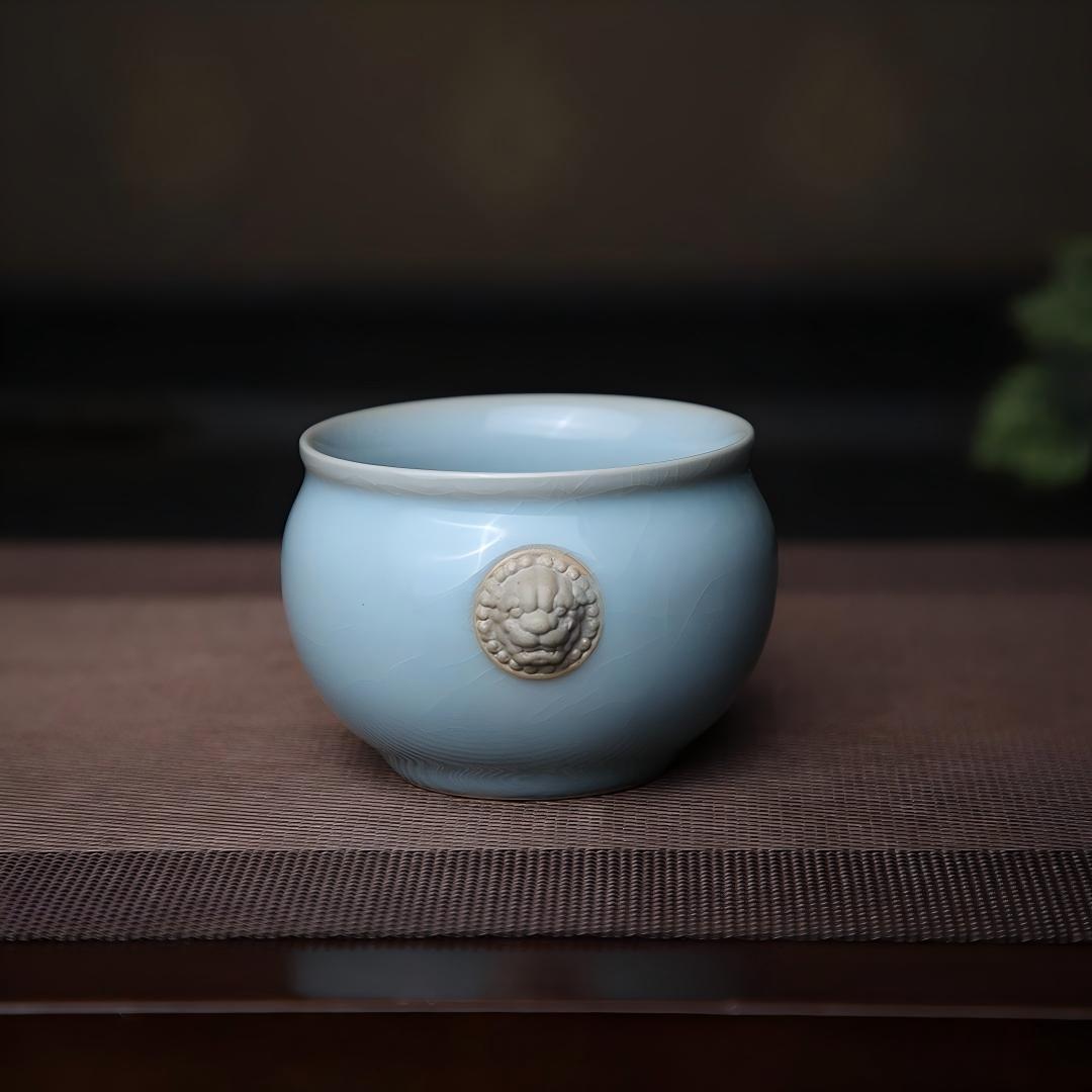 ru ware cup large capacity – Ru Ware Sky-Blue Tiger-Head Master Cup 180ml by Kungfuyang