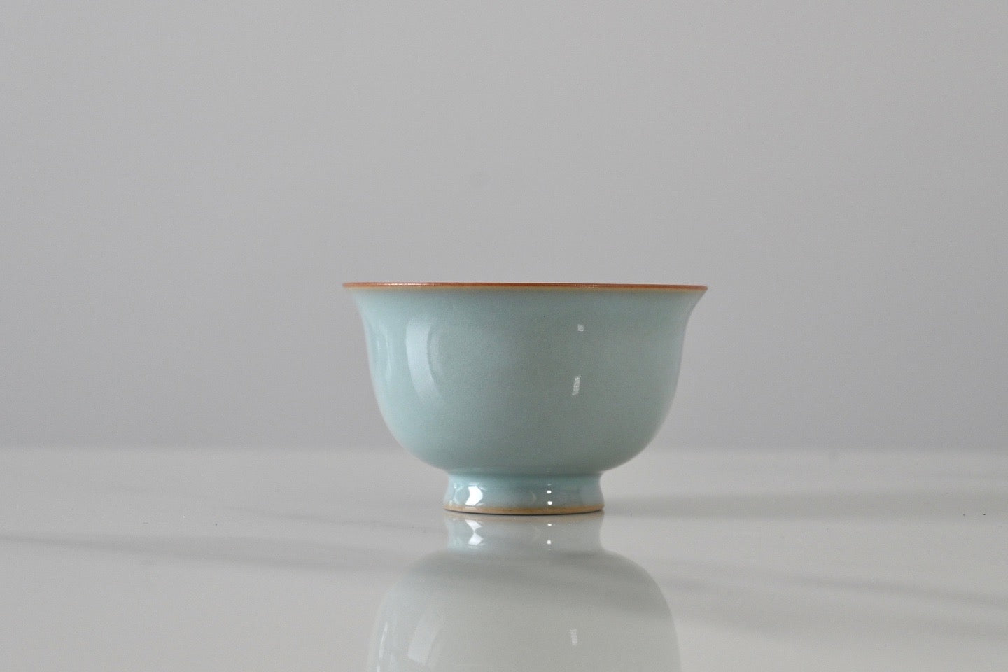 ru ware cup Kungfuyang – Handcrafted Ru Kiln High-end Teacup Sky-blue Size S 60ml by Kungfuyang