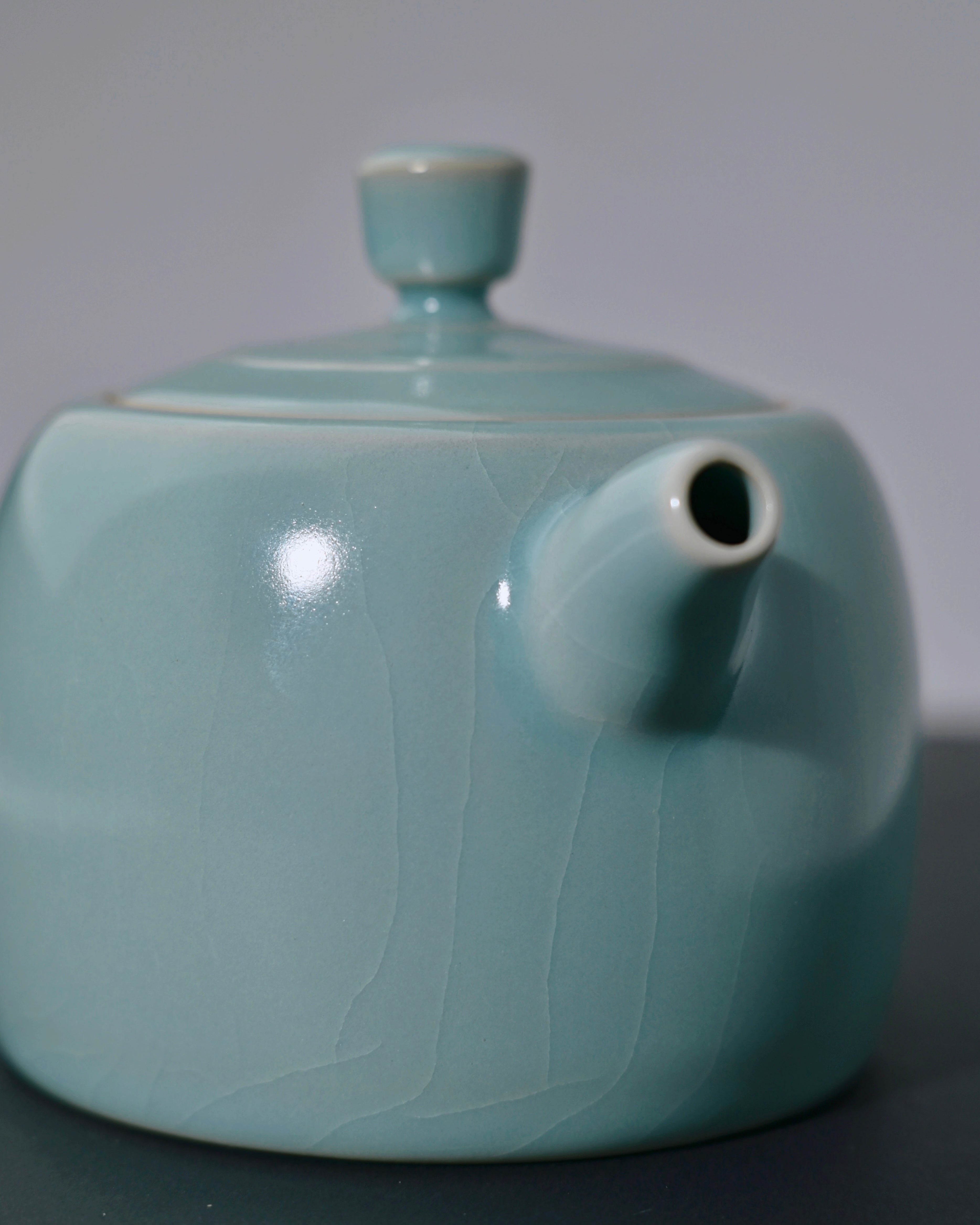 ru ware porcelain fine crackle – Ru Ware Celadon Glaze Jinglan Teapot by Kungfuyang