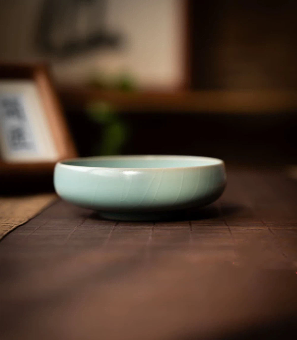 ru ware pu er teacup 80ml – Ru Ware "Sesame Nail" Willow Leaf Pattern Large Teacup 150ml by Kungfuyang