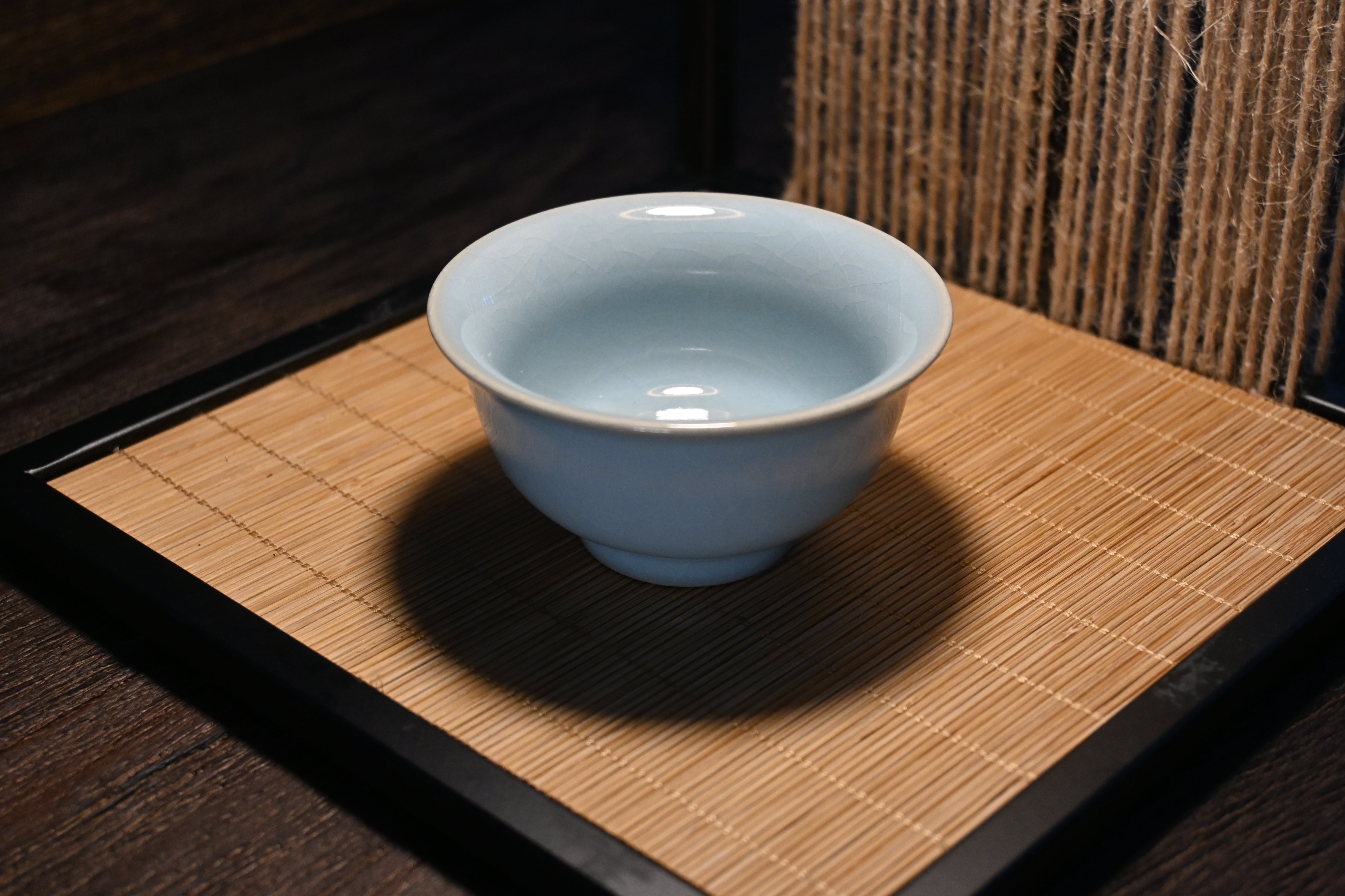 ru ware sky blue glaze crackle teacup – Handcrafted Ru Kiln High-end Teacup Sky-blue by Kungfuyang