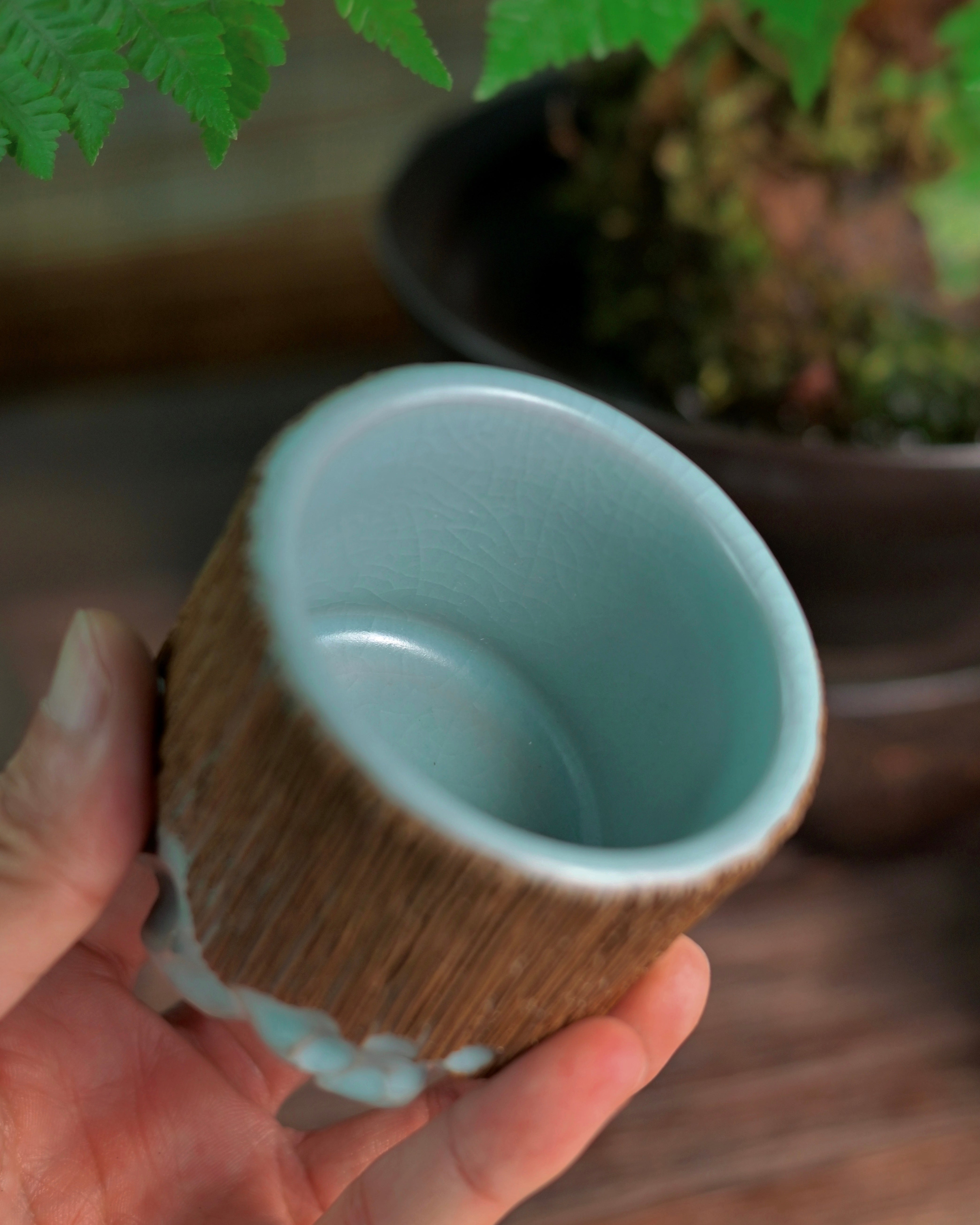 ru ware sky blue glaze hand carved master – Ru Ware Sky-Blue Glaze Artisan Hand-Carved Master Cup by Kungfuyang