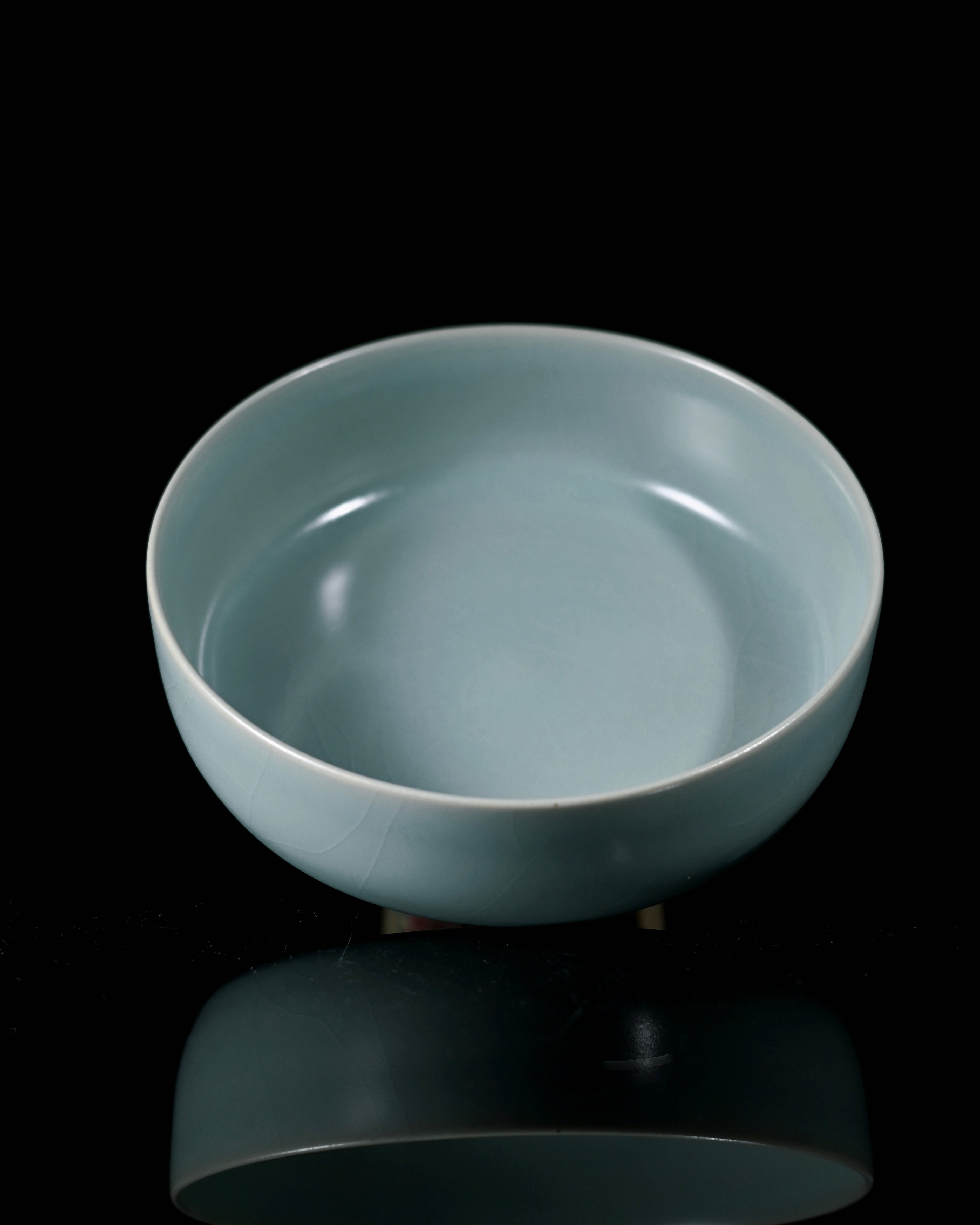 ru ware sky blue round tea basin – Ru Ware Sky-Blue Glaze Round Brush Washer by Kungfuyang