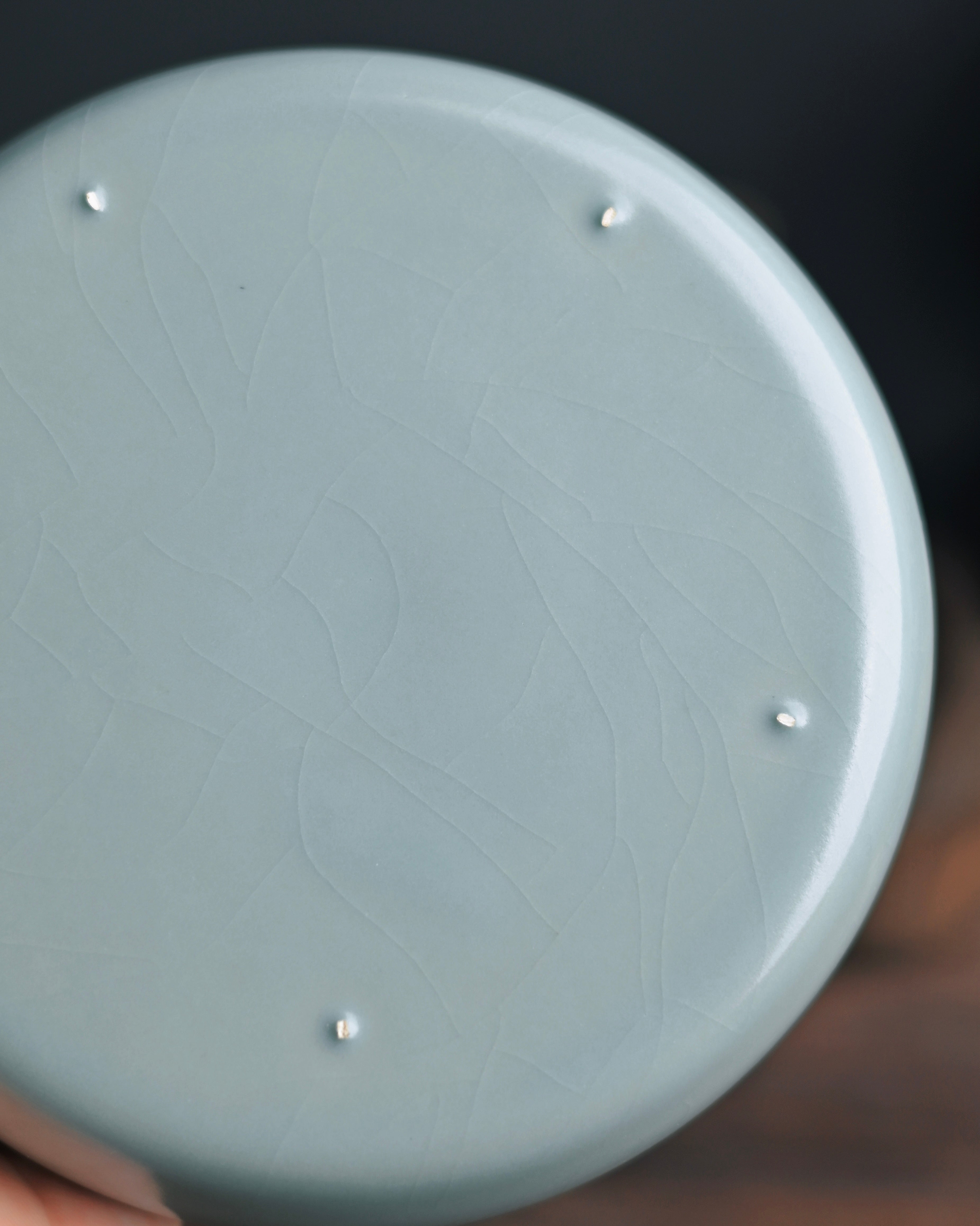 ru ware sky blue tea water storage – Ru Ware Sky-Blue Glaze Round Brush Washer by Kungfuyang