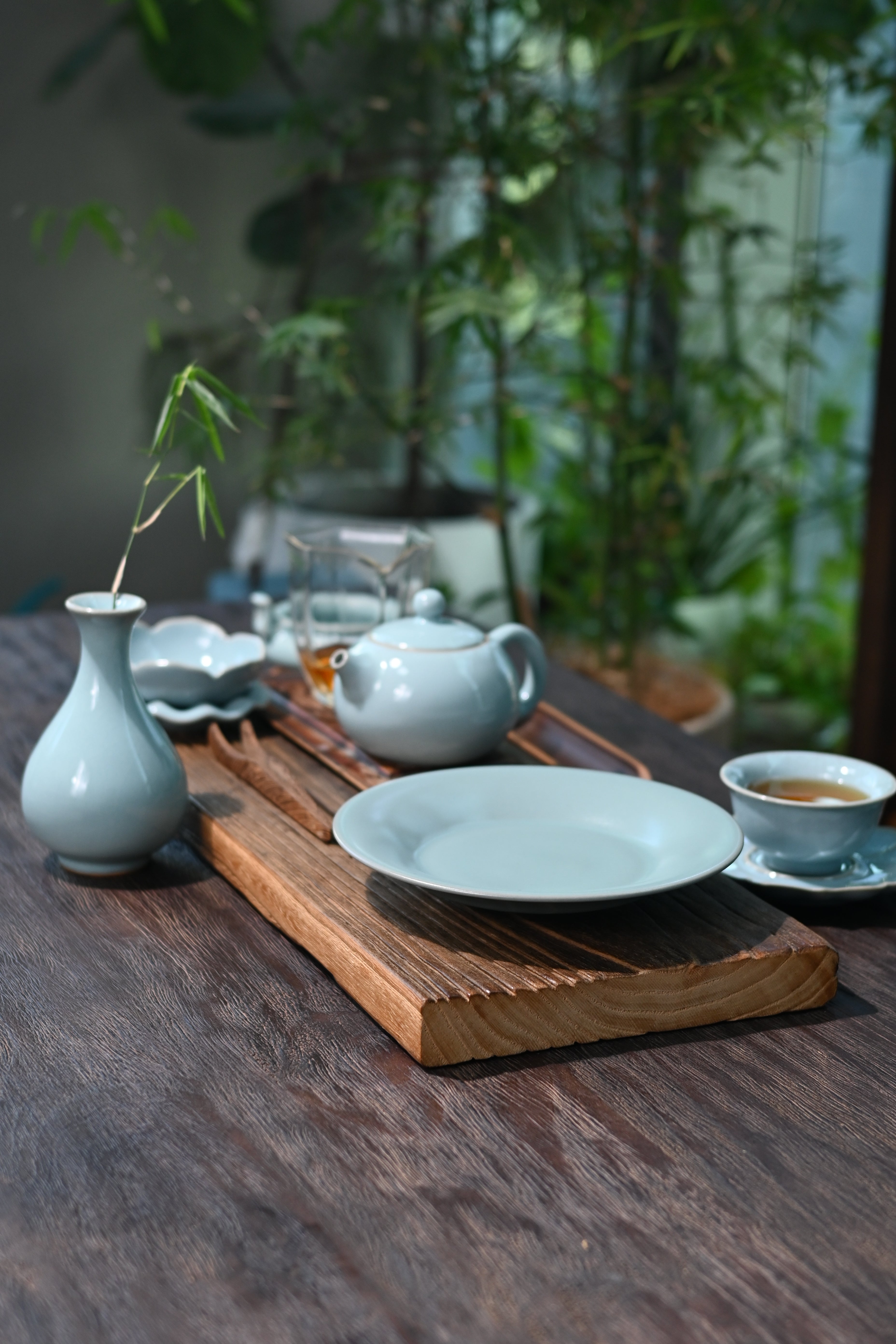 ru ware sky blue teapot – Unique Piece Ru Porcelain Archaistic Glaze Pot Saucer Vintage by Kungfuyang