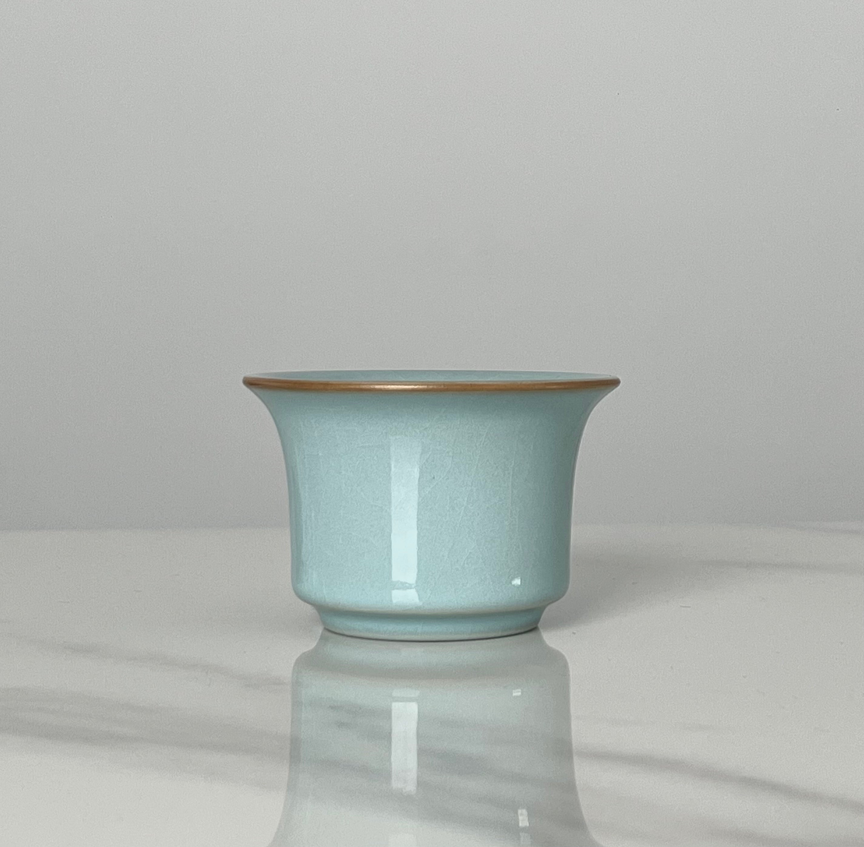 ru ware tea ceremony cup – Ru Ware Hoof-shape Teacup Underglaz Cracking Ru Kiln Teaware by Kungfuyang