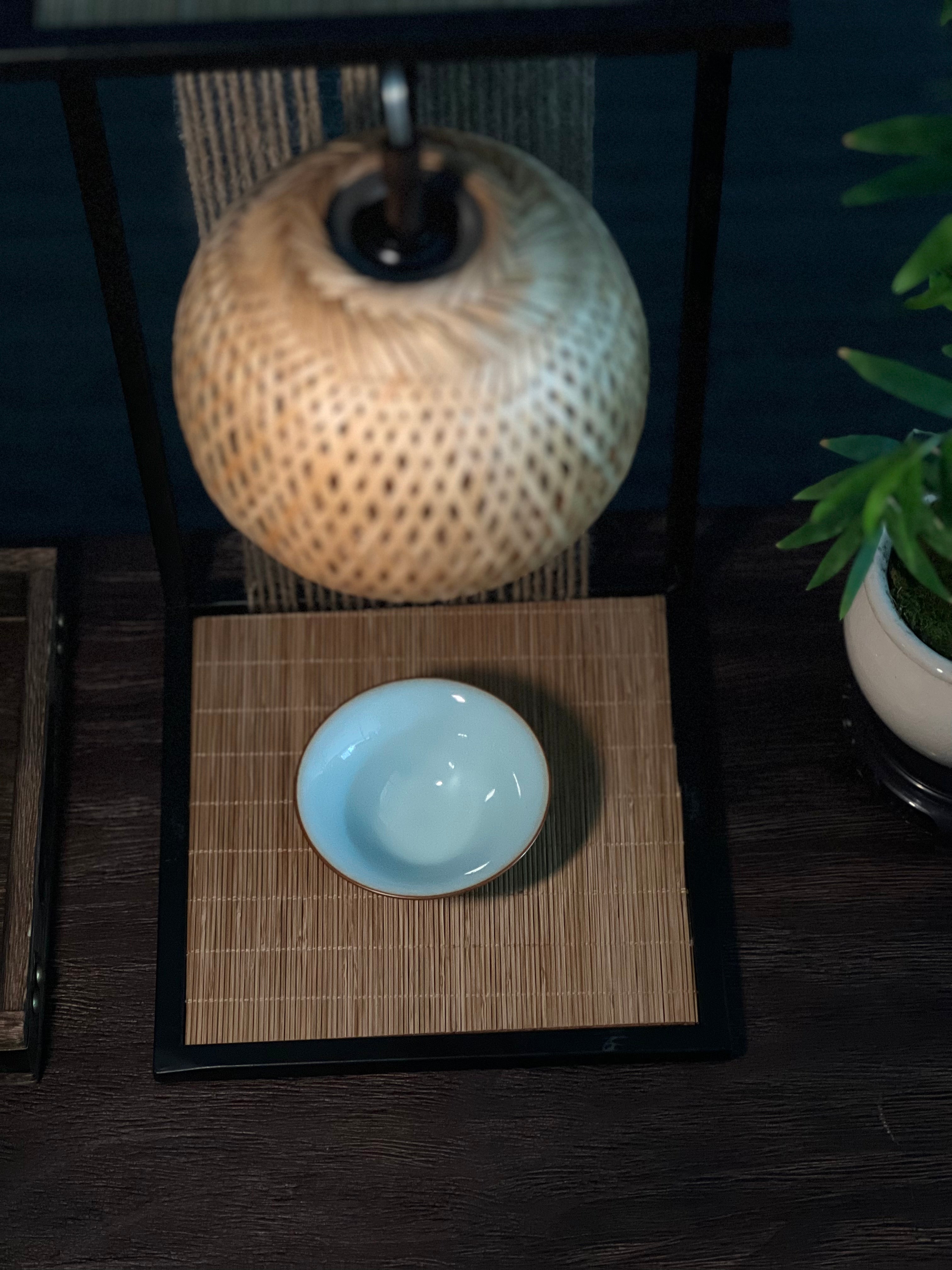 ru ware teacup – Handcrafted Ru Kiln High-end Teacup Sky-blue by Kungfuyang