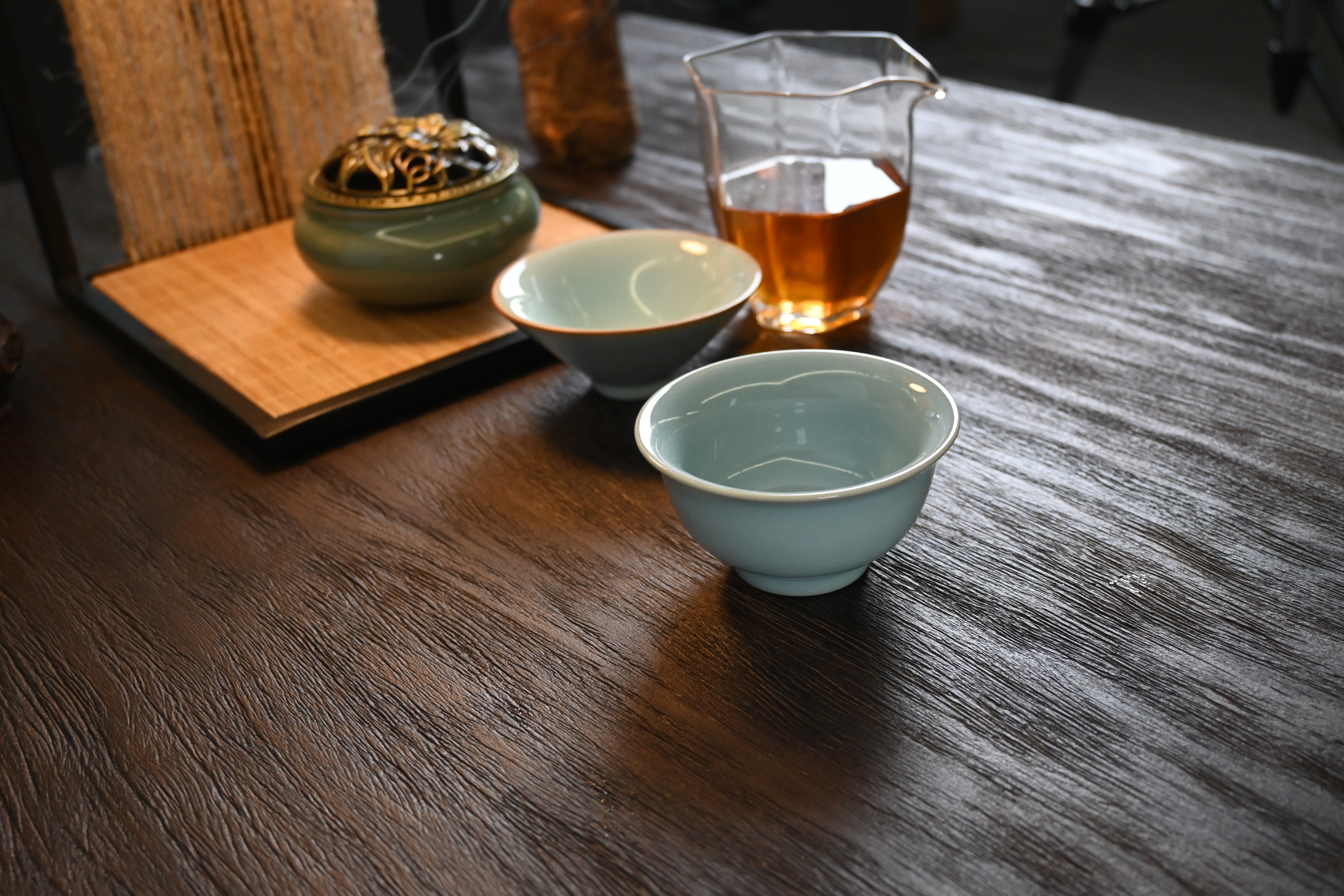 ru wares sky blue glaze teacup from ruzhou – Handcrafted Ru Kiln High-end Teacup Sky-blue by Kungfuyang