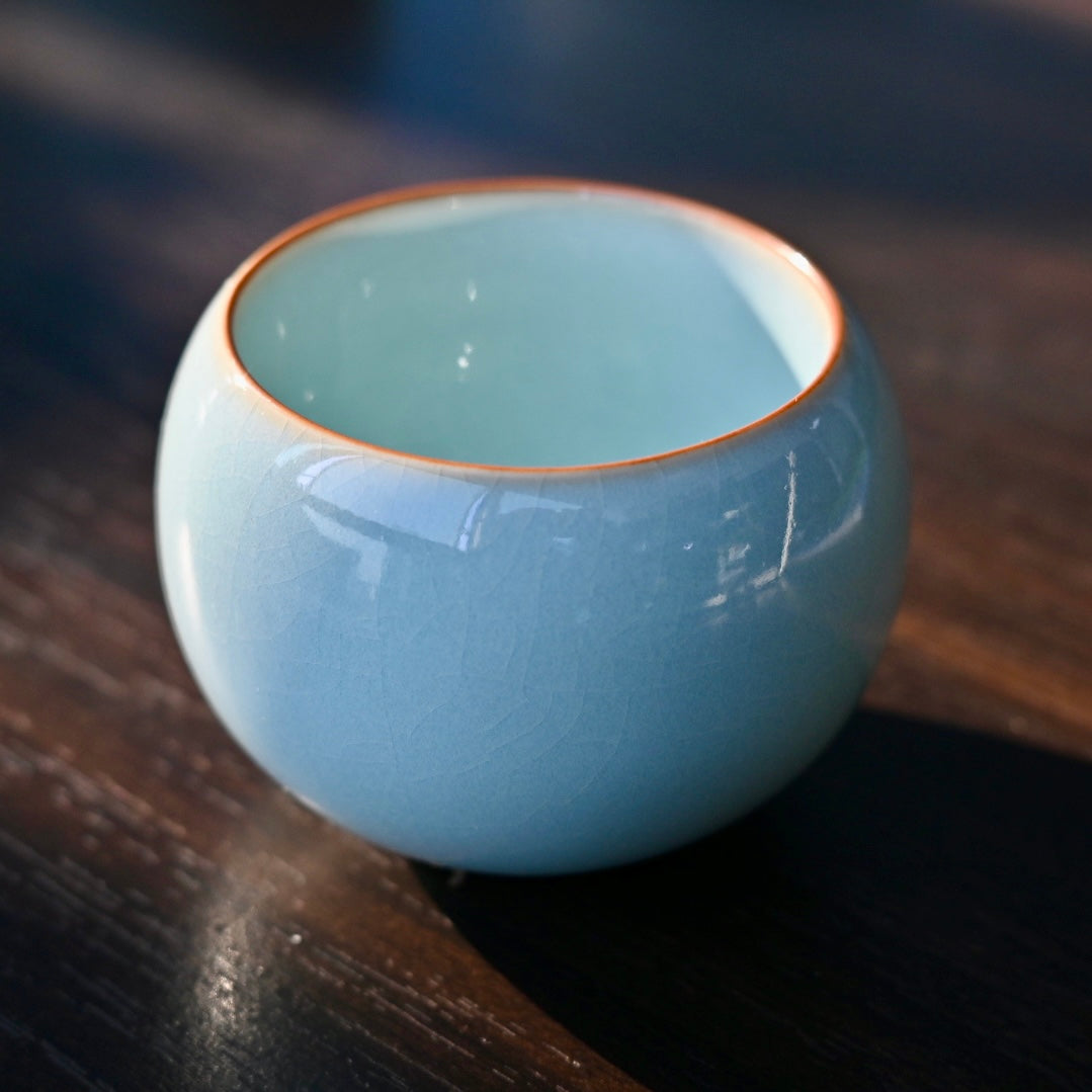 ru yao ru kiln ceramics – “Dragon Egg” Ru Porcelain Host Teacup by Kungfuyang