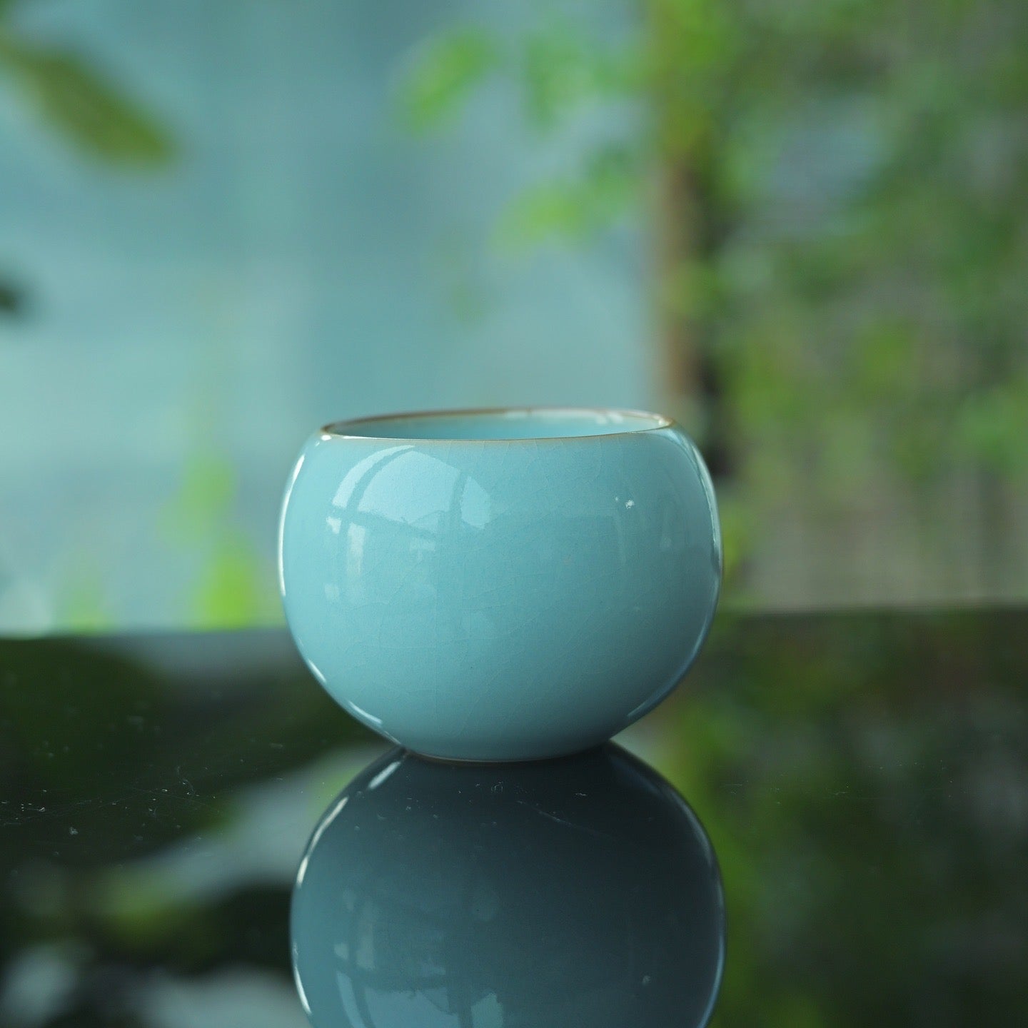 ruyao dragong egg master cup – “Dragon Egg” Ru Porcelain Host Teacup by Kungfuyang