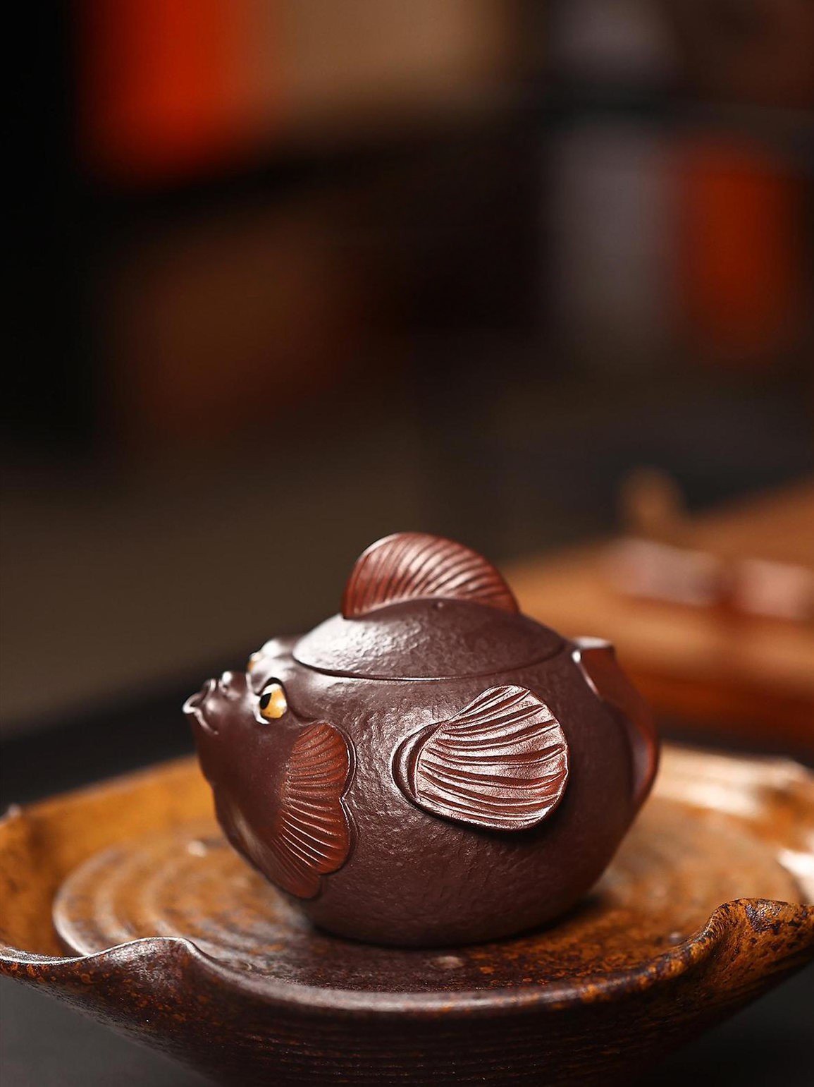 Kungfuyang yixing purple clay teapot – Yixing Zisha "Pufferfish" Teapot by Kungfuyang