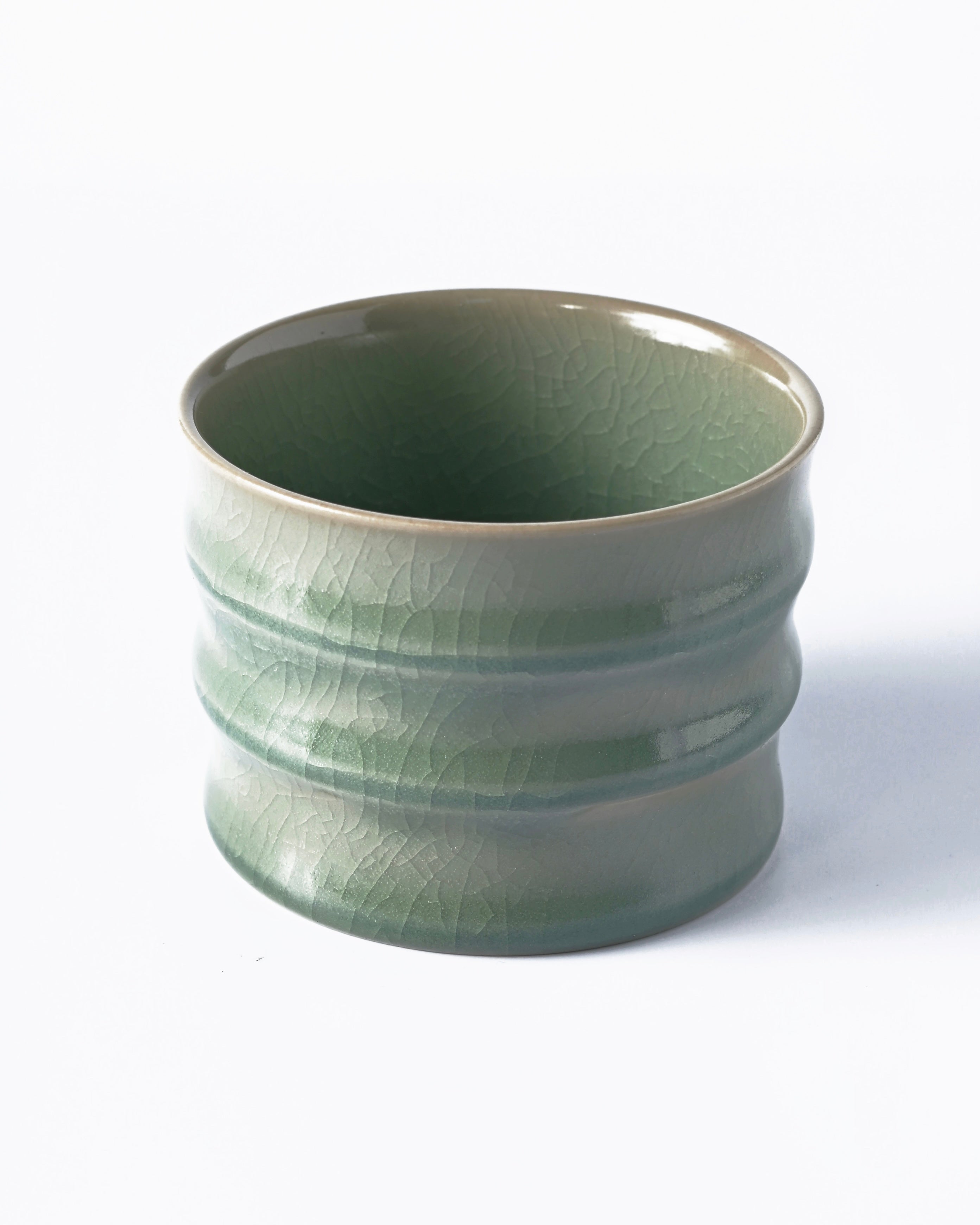 song dynasty ru celadon tea cup – Master Cup 150ml Ru Porcelain Bamboo-Joint Teacup – Sky Blue by Kungfuyang