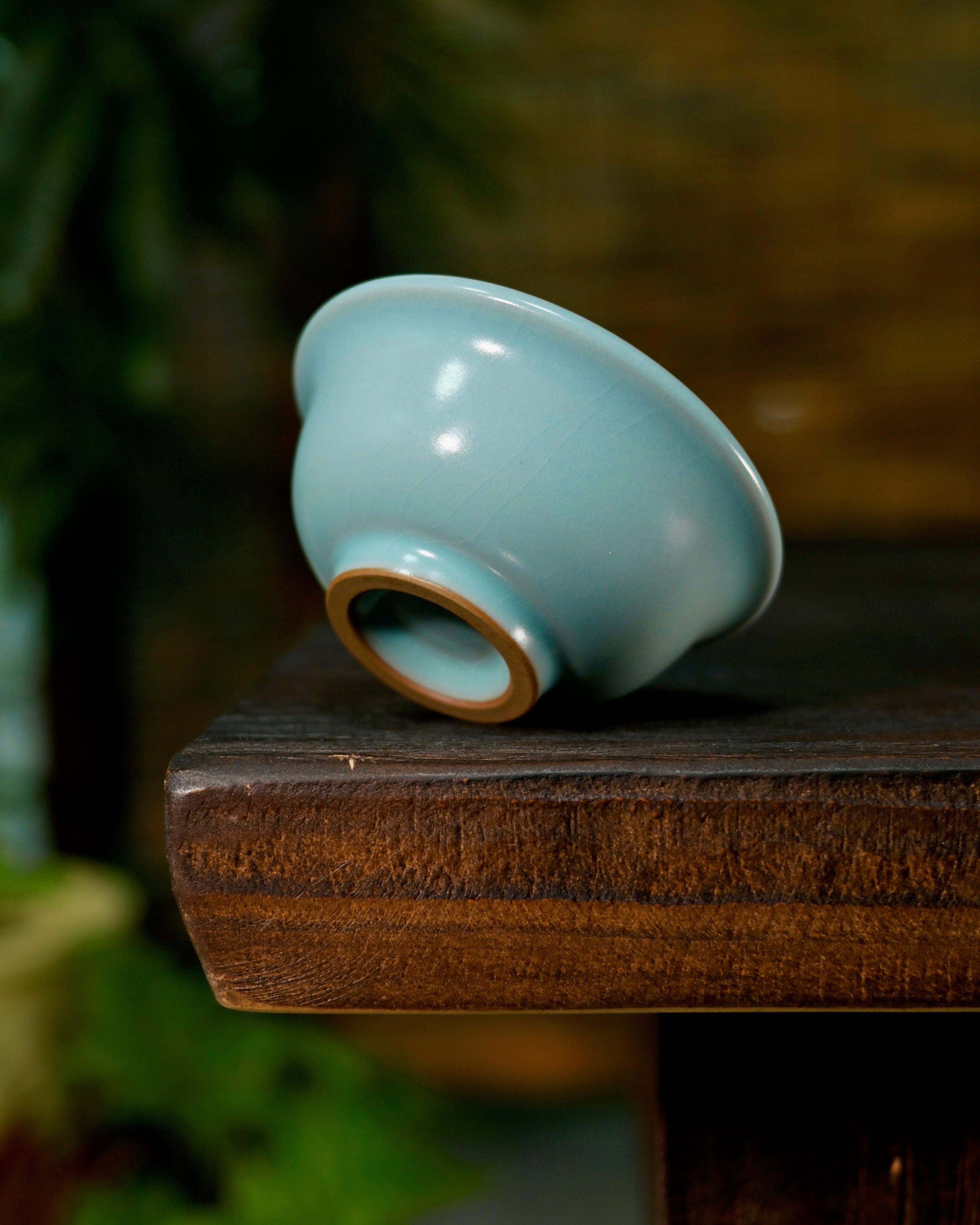 song dynasty ru celadon – Ru Porcelain Cup with Ring-Foot Firing Technique and Sky-Blue by Kungfuyang