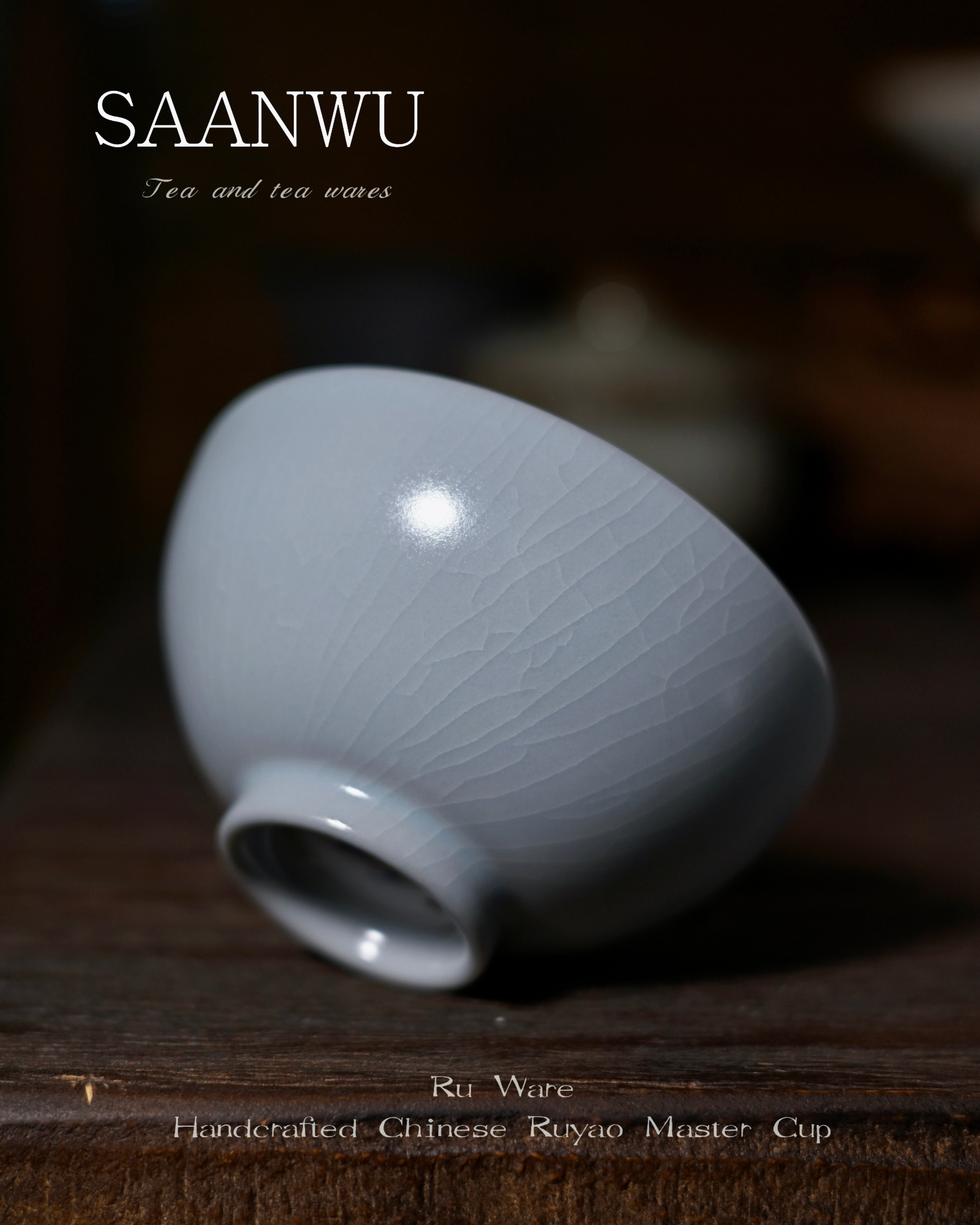song dynasty ru porcelain cup – Ru Ware Moon-White Glaze Master Cup 100ml by Kungfuyang