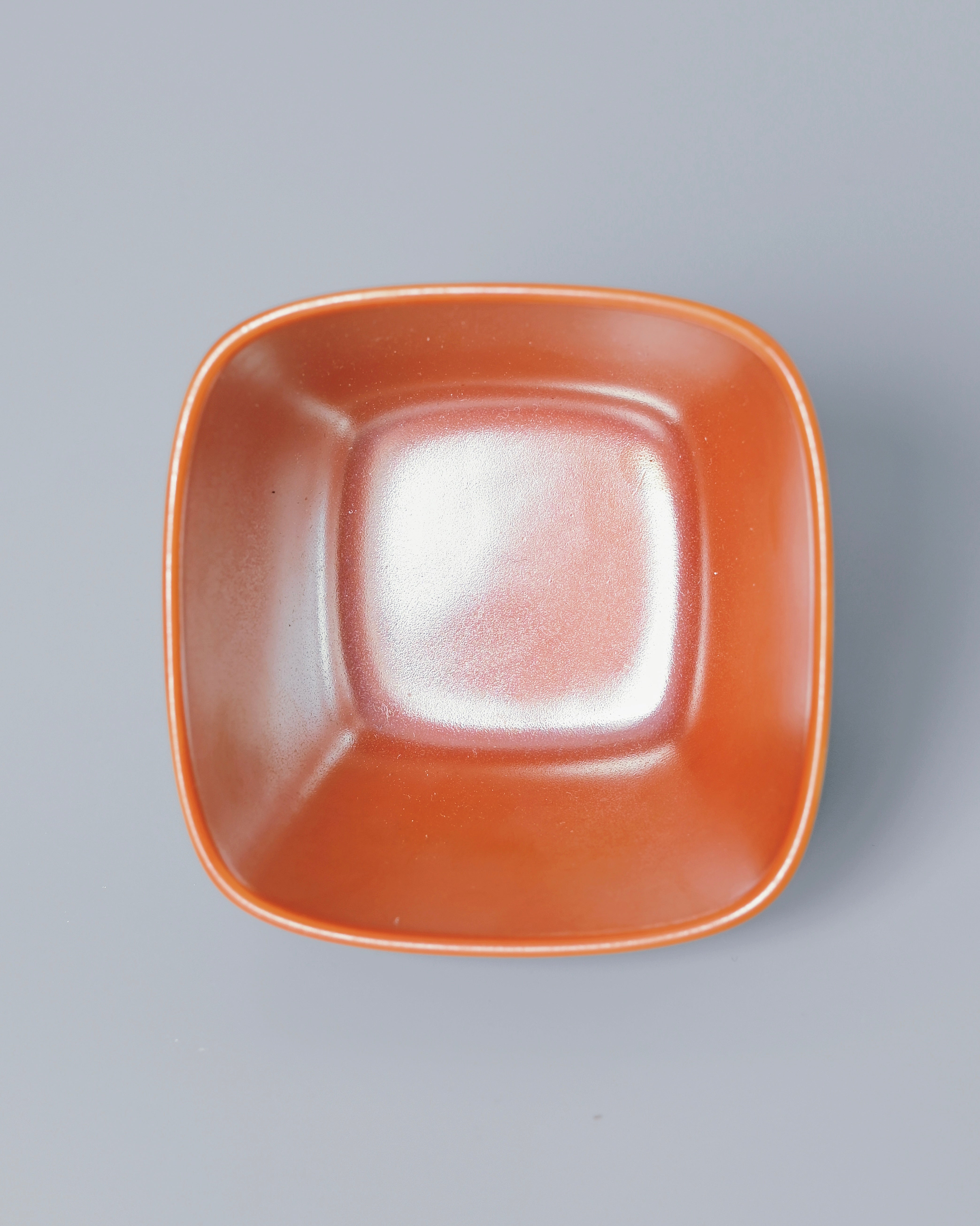 tangerine red interior glaze tea cup – Unique Piece Handcrafted Wood-Fired Ruyi Teacup 150ml by Kungfuyang