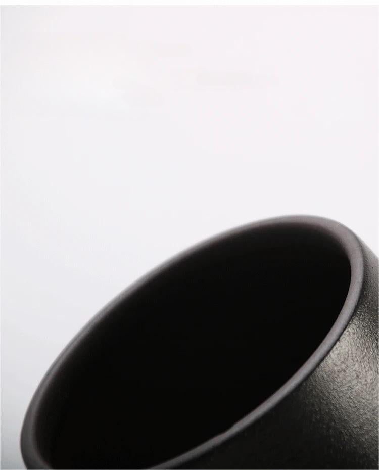 tea caddy for savoring tea aroma – Retro Japanese Style Small Size Coarse PotteryTea Canister by Kungfuyang