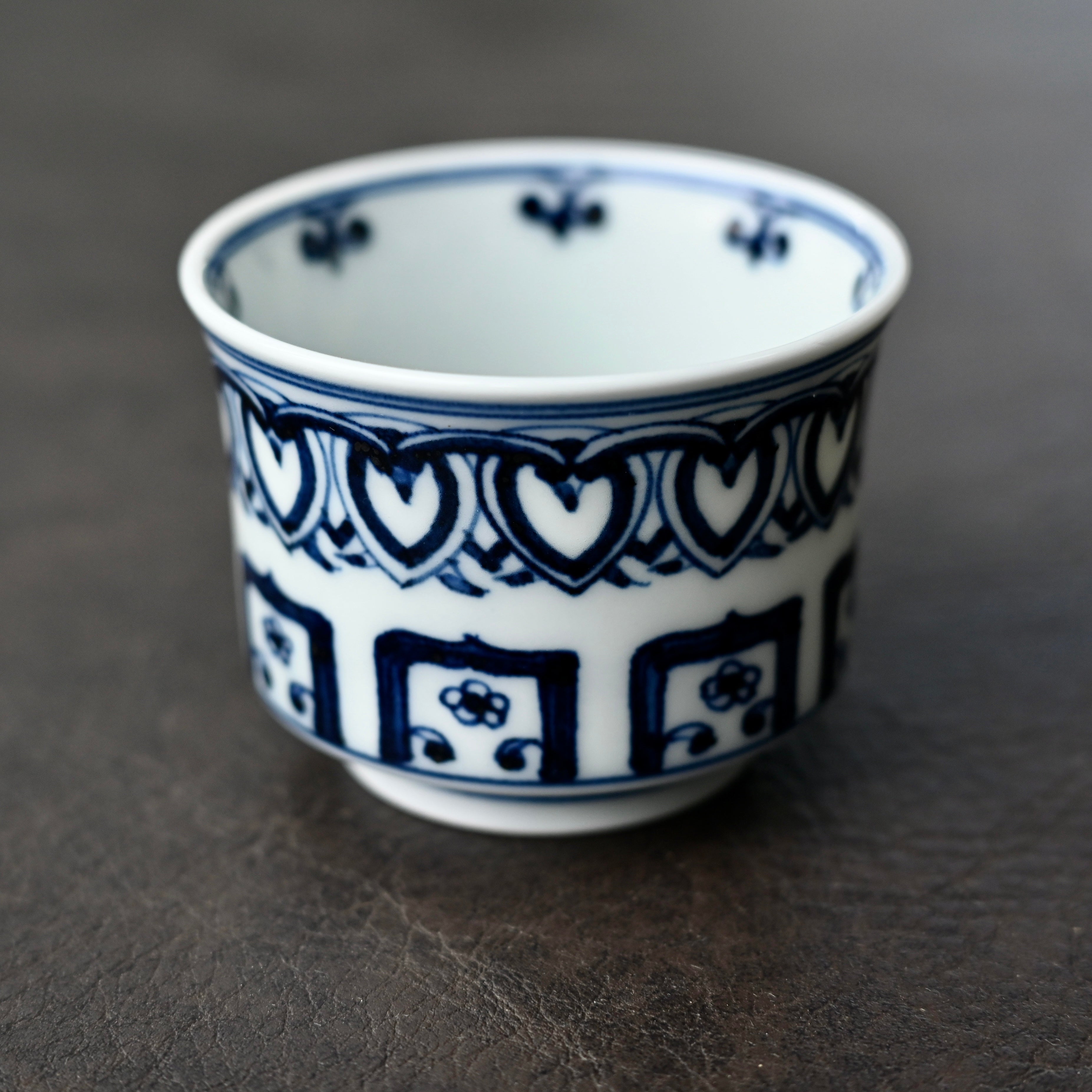 tea cup under glaze painted cup – Jingdezhen Handmade Blue and White Baoxiang Gaiwan Set by Kungfuyang